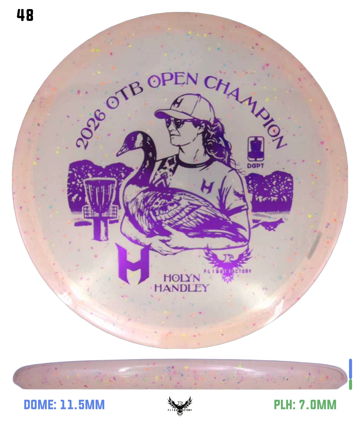 Discraft Z Confetti Zone SS - Holyn Handley 2026 OTB Champion Commemorative Disc
