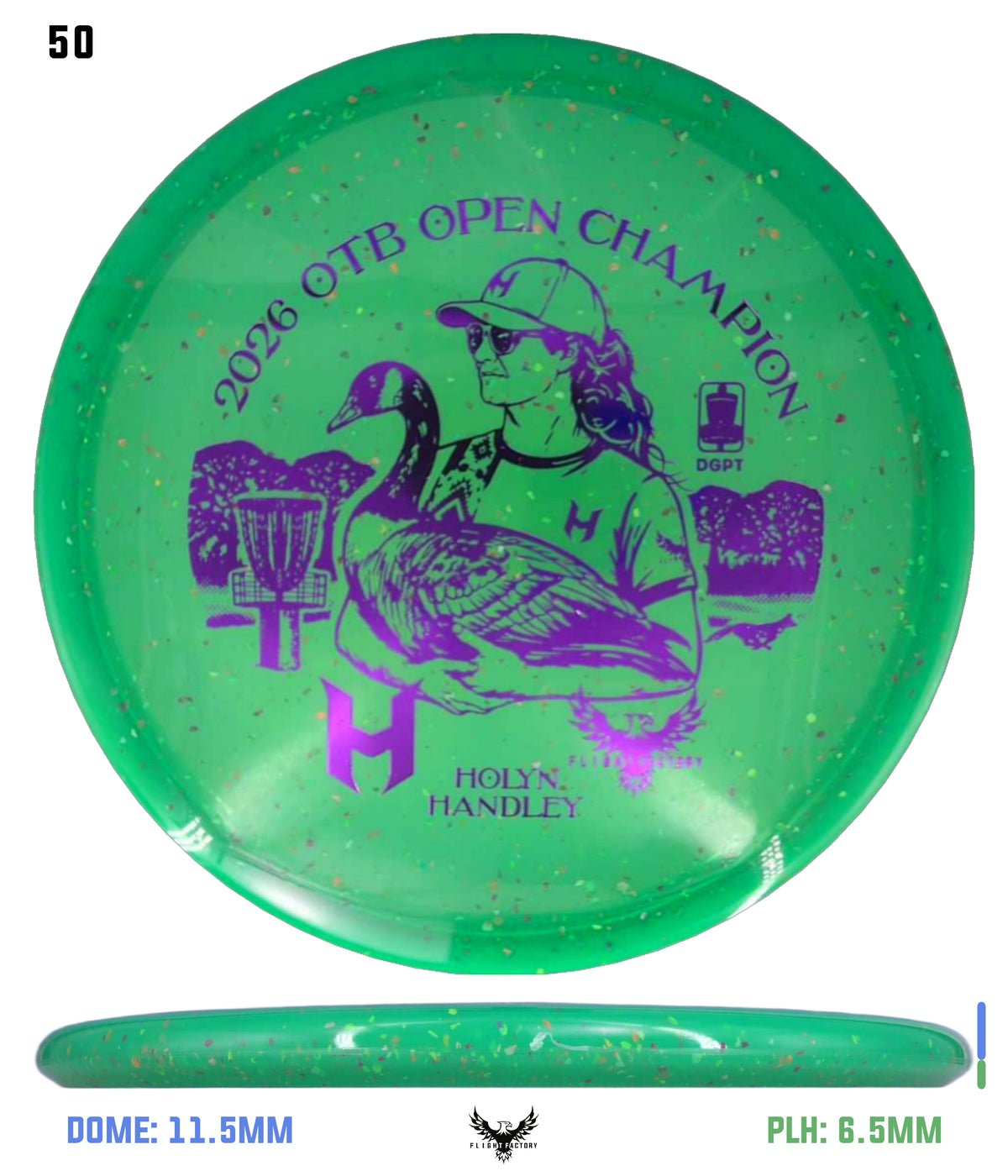 Discraft Z Confetti Zone SS - Holyn Handley 2026 OTB Champion Commemorative Disc