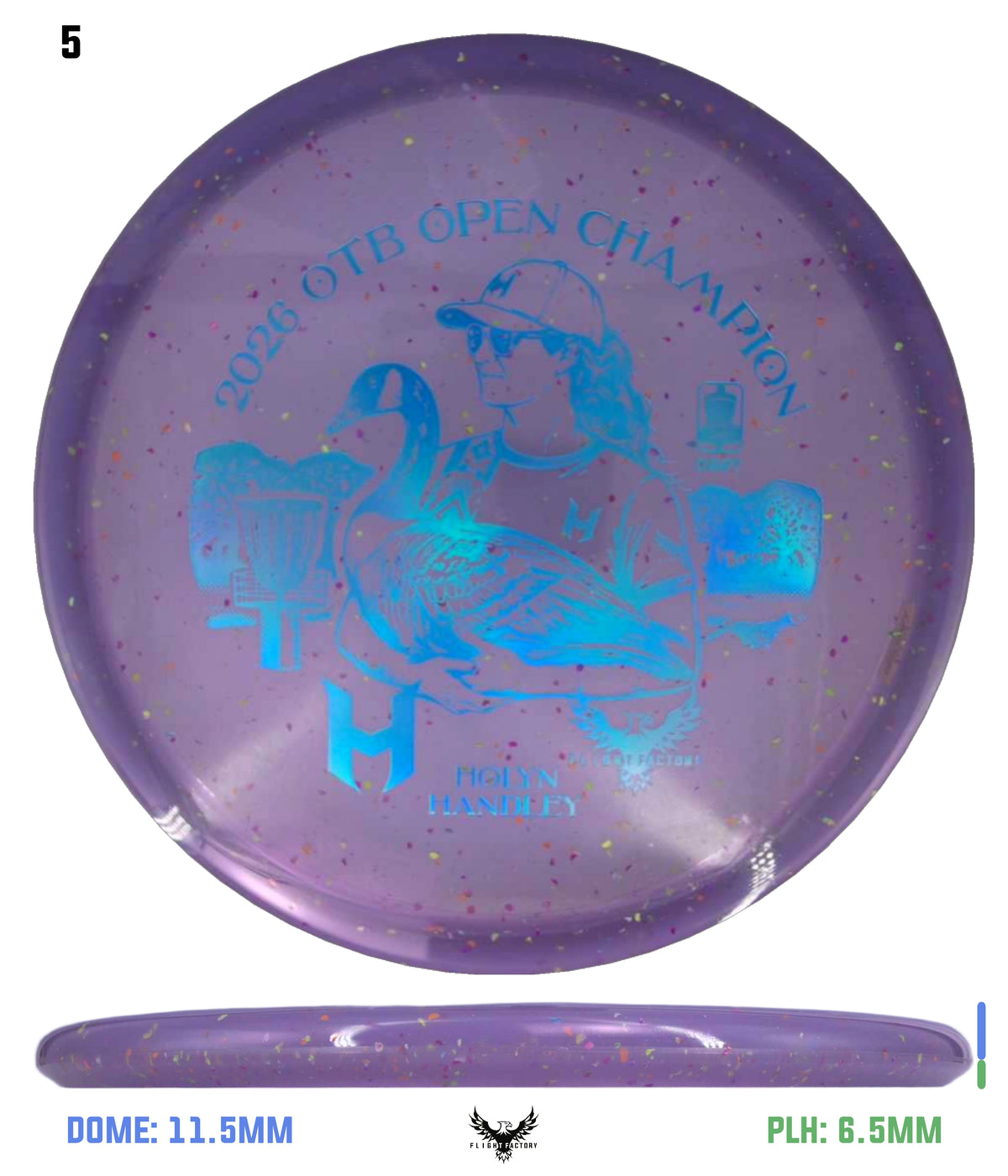 Discraft Z Confetti Zone SS - Holyn Handley 2026 OTB Champion Commemorative Disc