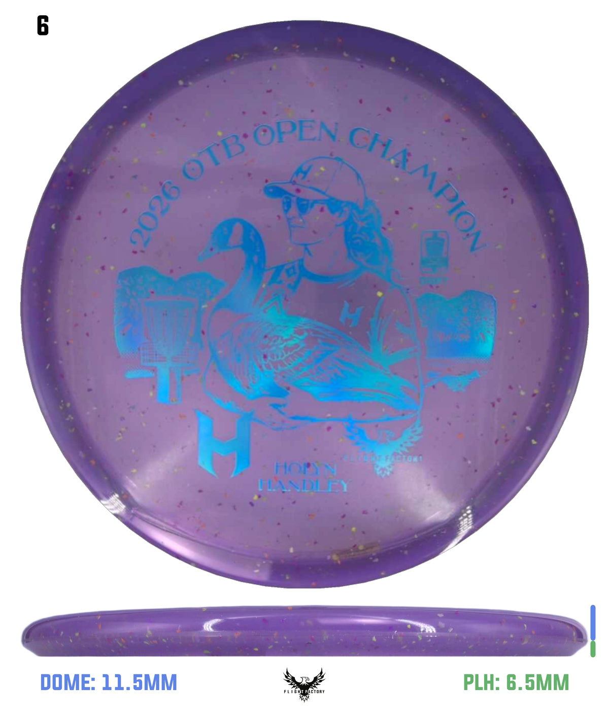Discraft Z Confetti Zone SS - Holyn Handley 2026 OTB Champion Commemorative Disc
