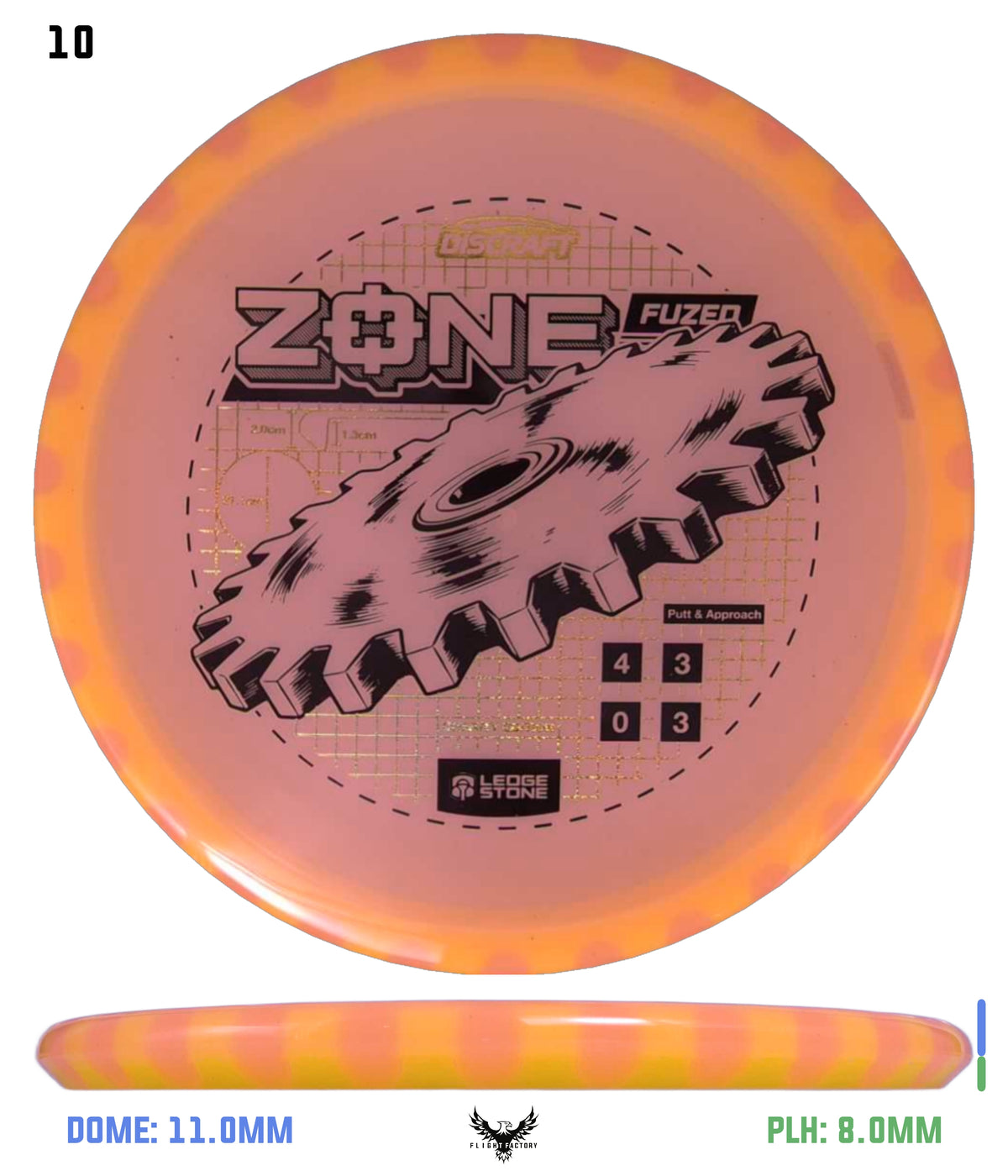 Discraft Ledgestone Charity CryZtal Flx FuZed Zone w/ CryZtal Flx Rim (2026)