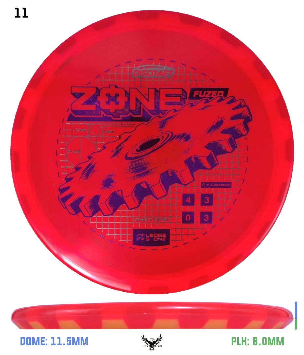 Discraft Ledgestone Charity CryZtal Flx FuZed Zone w/ CryZtal Flx Rim (2026)