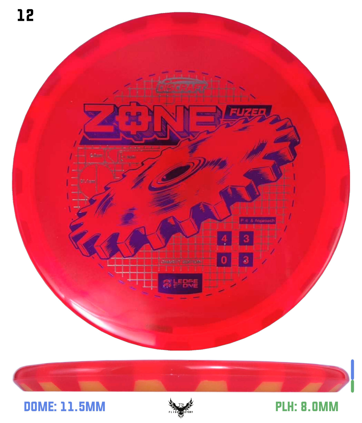 Discraft Ledgestone Charity CryZtal Flx FuZed Zone w/ CryZtal Flx Rim (2026)