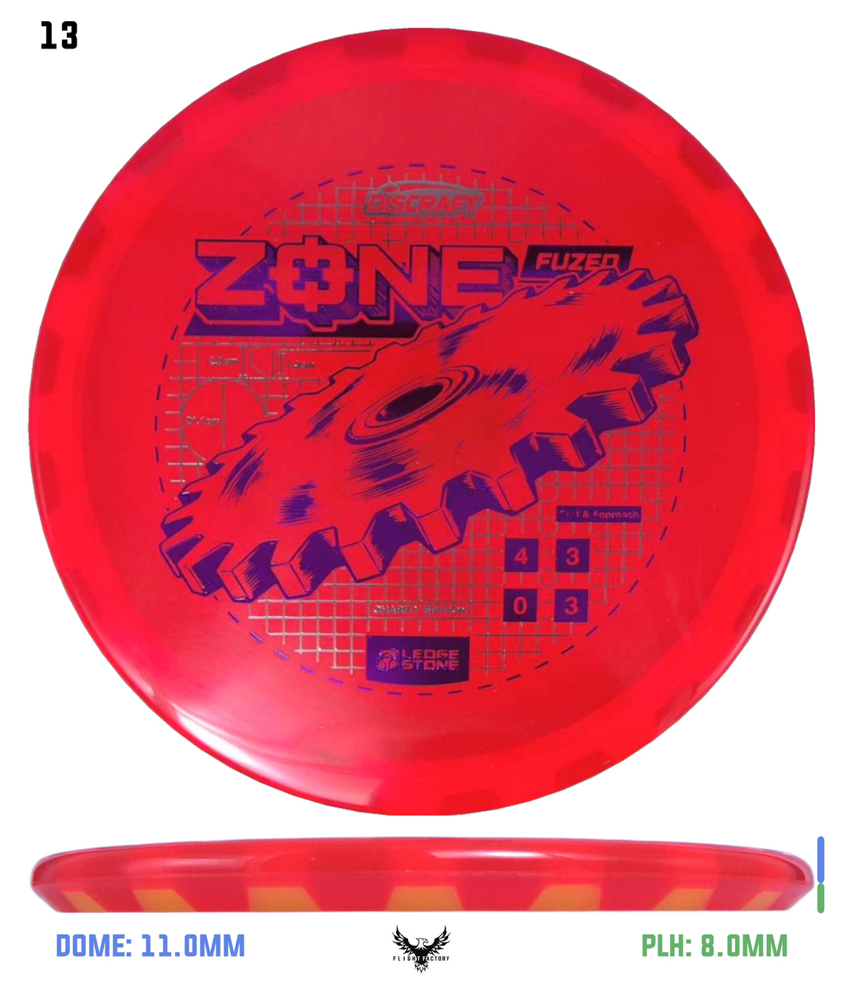 Discraft Ledgestone Charity CryZtal Flx FuZed Zone w/ CryZtal Flx Rim (2026)