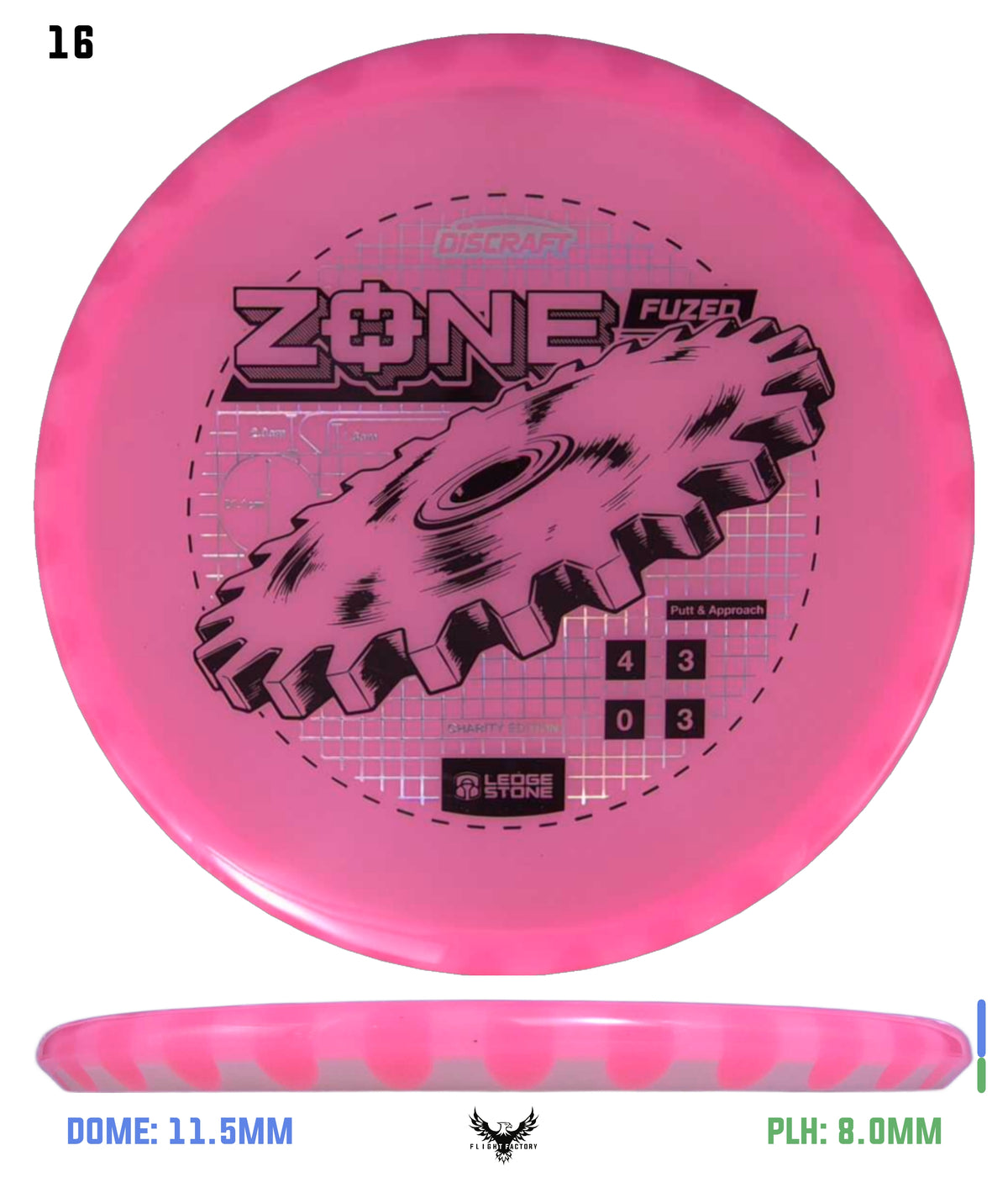 Discraft Ledgestone Charity CryZtal Flx FuZed Zone w/ CryZtal Flx Rim (2026)