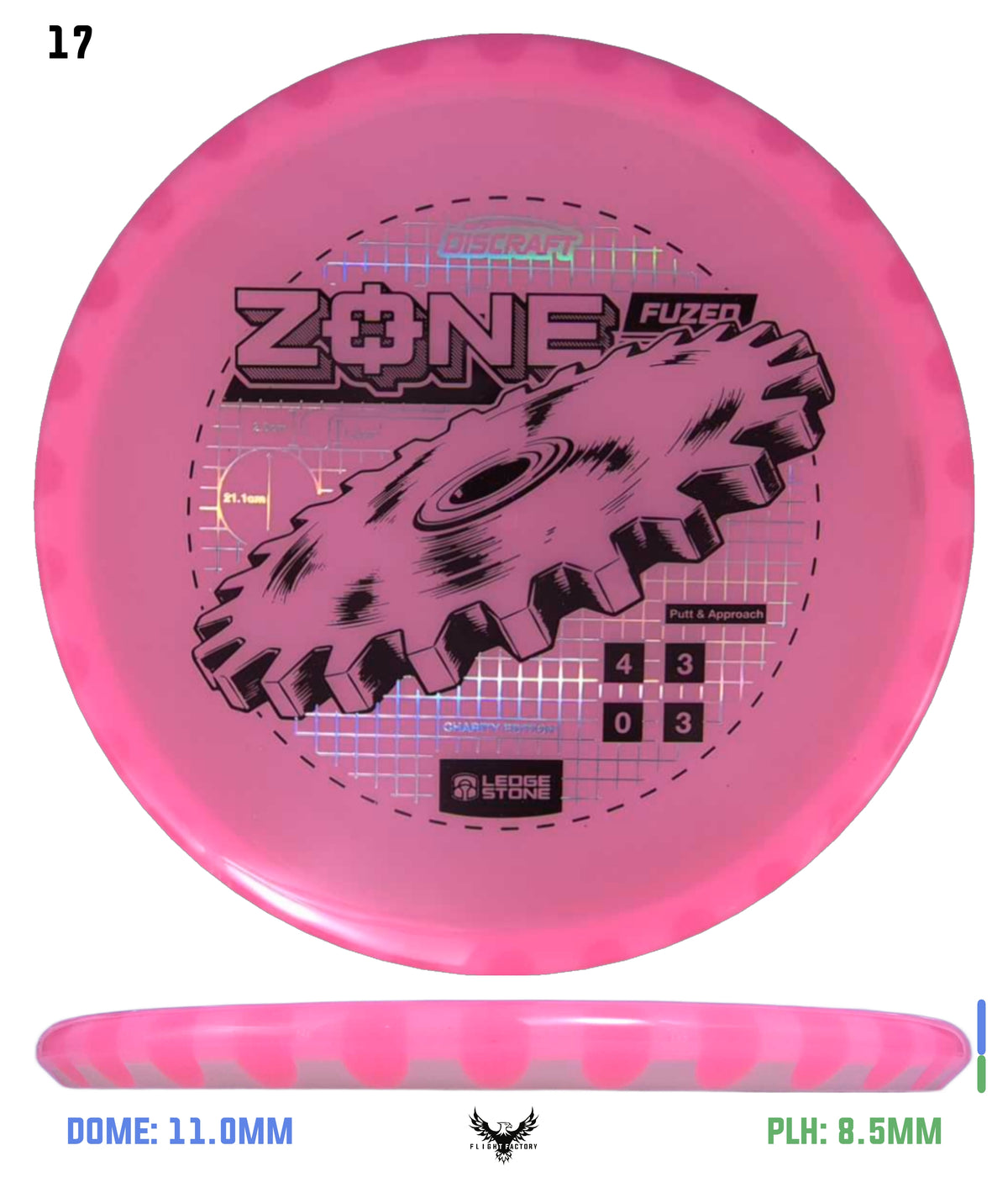 Discraft Ledgestone Charity CryZtal Flx FuZed Zone w/ CryZtal Flx Rim (2026)
