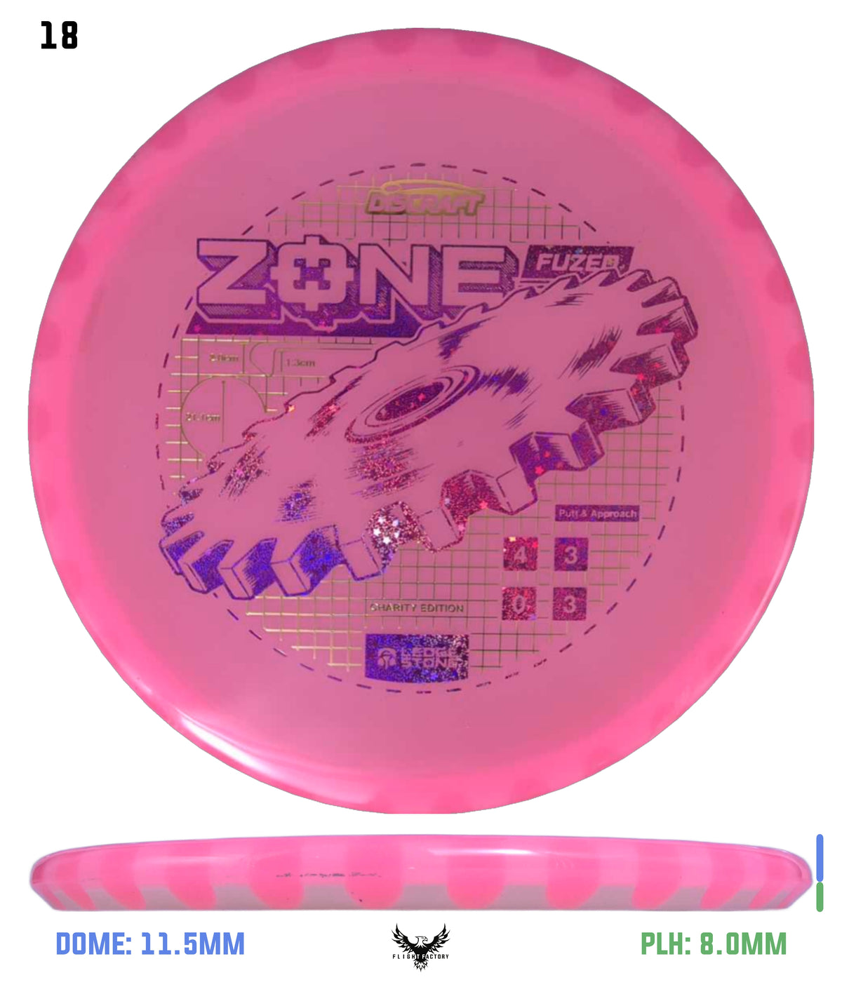 Discraft Ledgestone Charity CryZtal Flx FuZed Zone w/ CryZtal Flx Rim (2026)