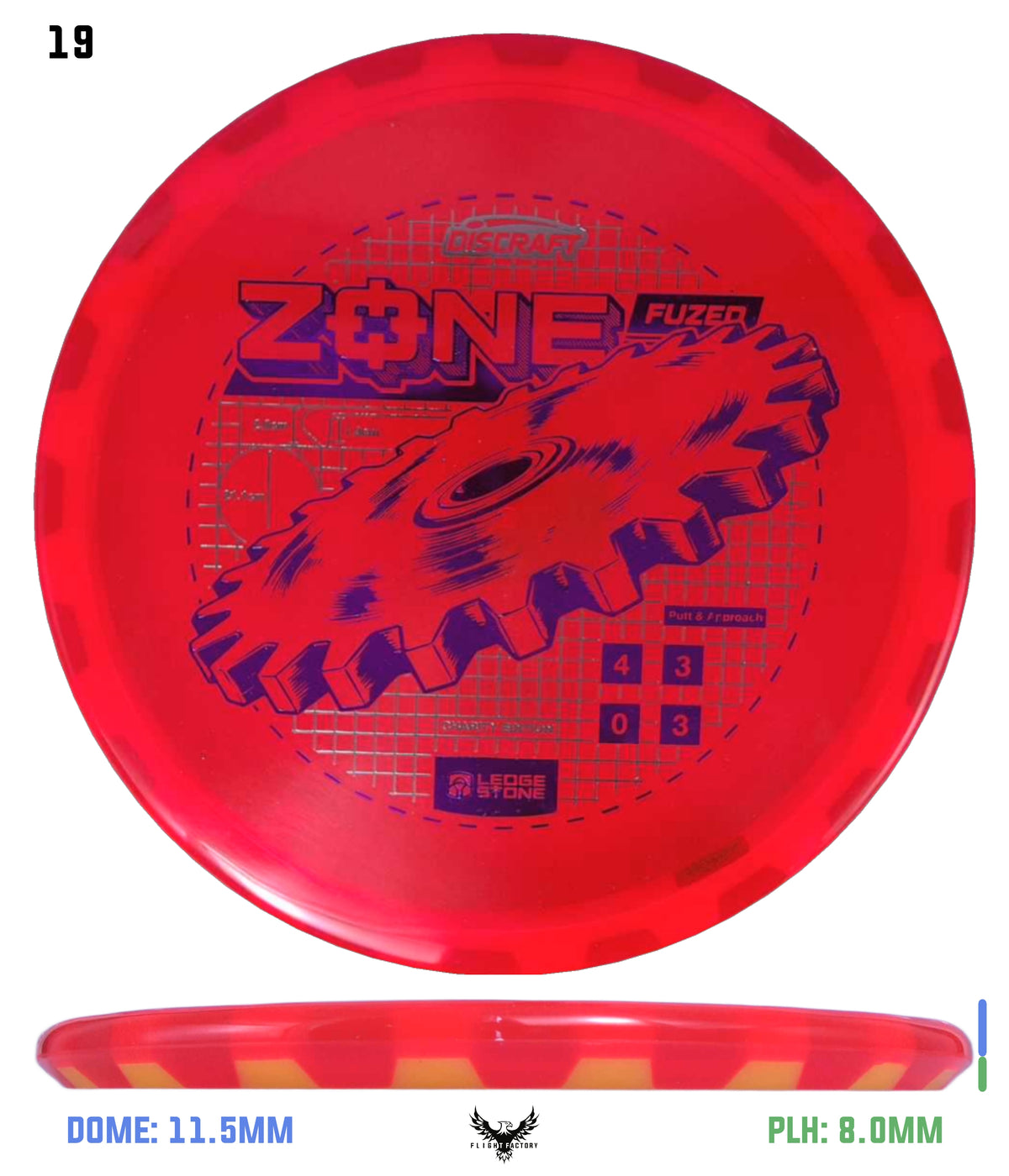 Discraft Ledgestone Charity CryZtal Flx FuZed Zone w/ CryZtal Flx Rim (2026)