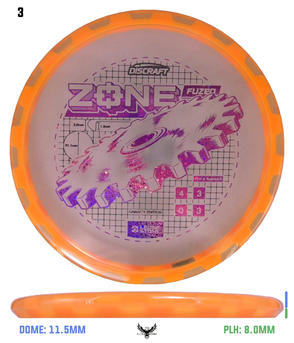 Discraft Ledgestone Charity CryZtal Flx FuZed Zone w/ CryZtal Flx Rim (2026)