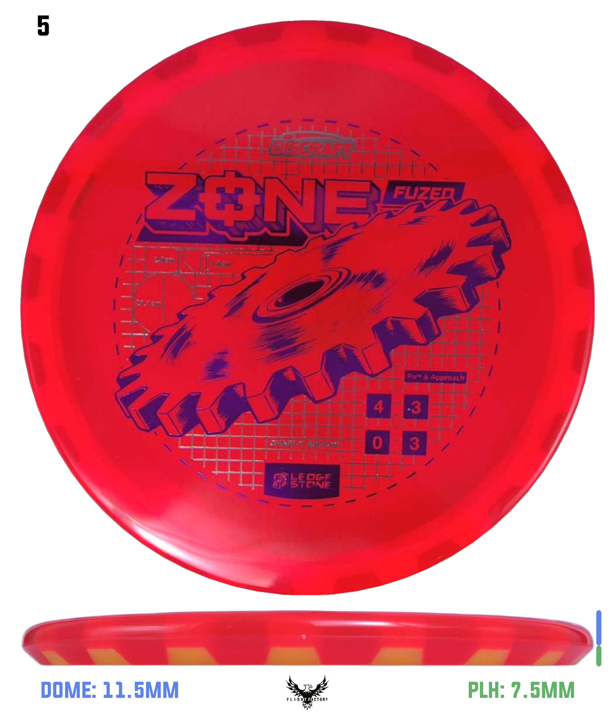Discraft Ledgestone Charity CryZtal Flx FuZed Zone w/ CryZtal Flx Rim (2026)