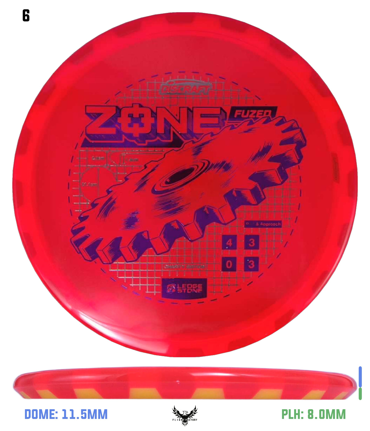 Discraft Ledgestone Charity CryZtal Flx FuZed Zone w/ CryZtal Flx Rim (2026)