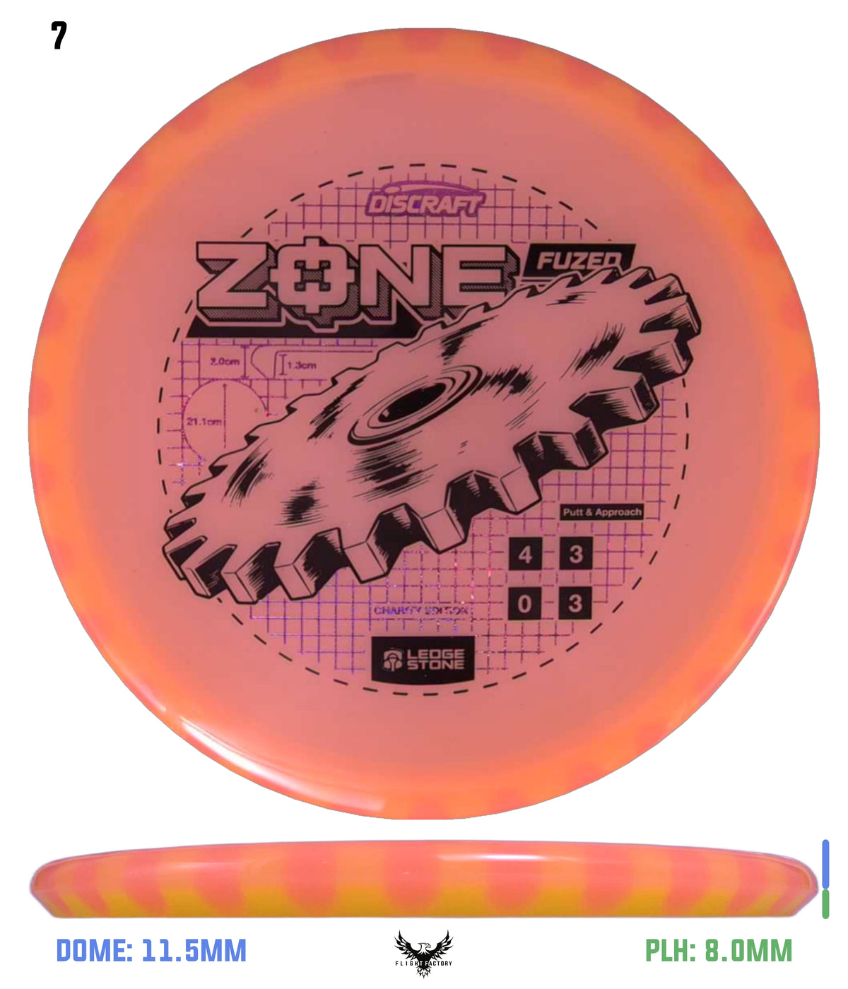 Discraft Ledgestone Charity CryZtal Flx FuZed Zone w/ CryZtal Flx Rim (2026)