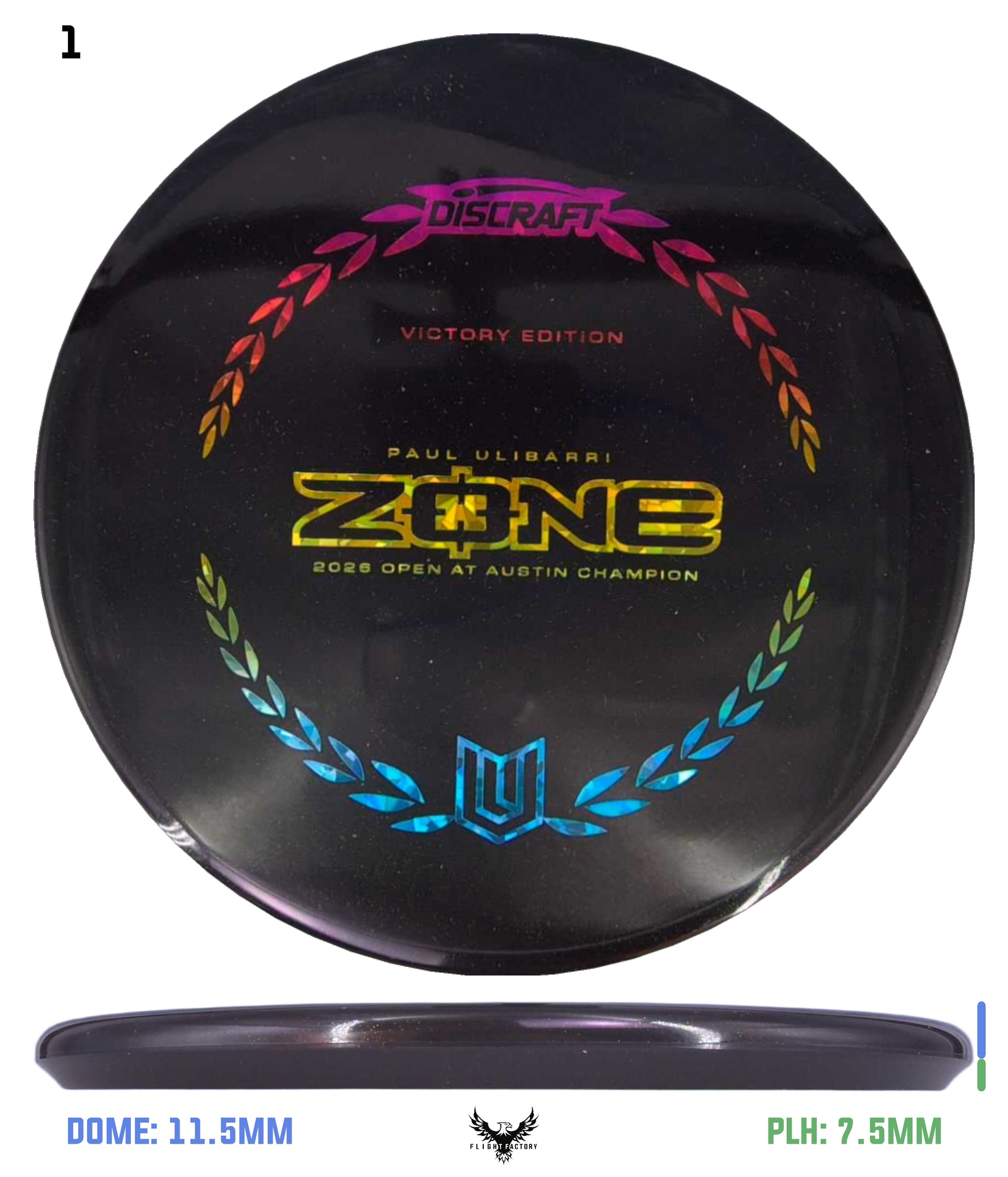 Discraft Midnight Sparkle Zone - Paul Ulibarri Open at Austin 2026 Victory Series