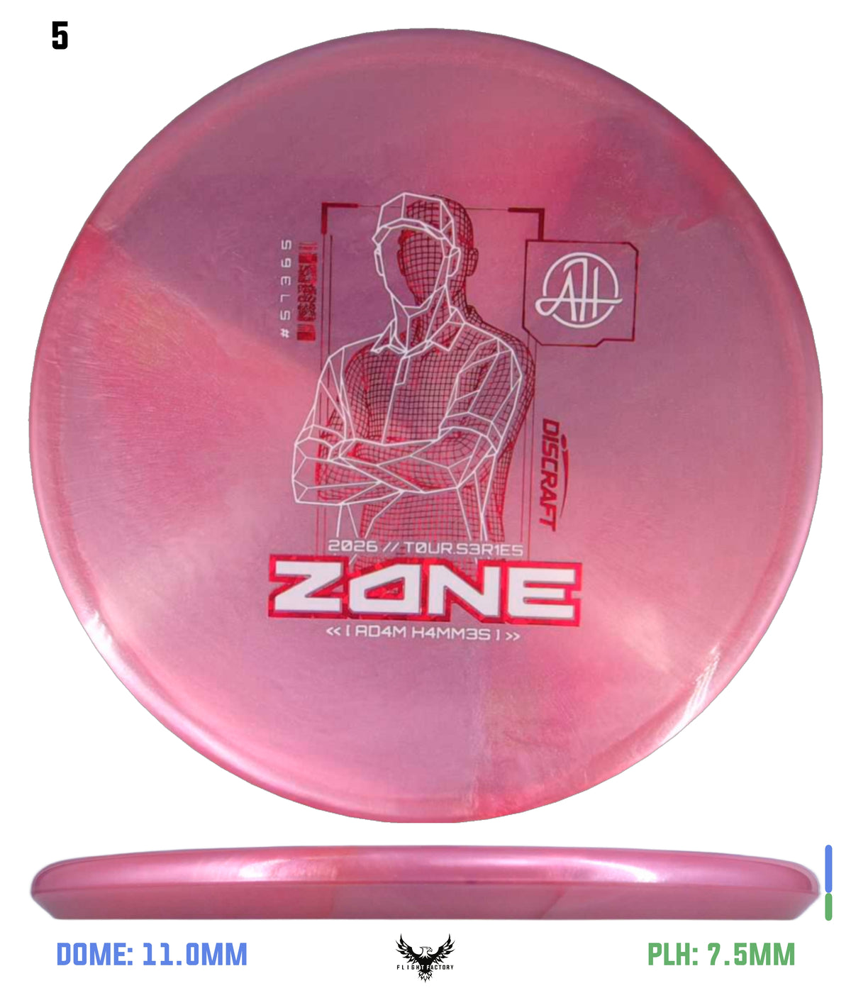 Discraft 2026 Tour Series V2 Zone - Adam Hammes