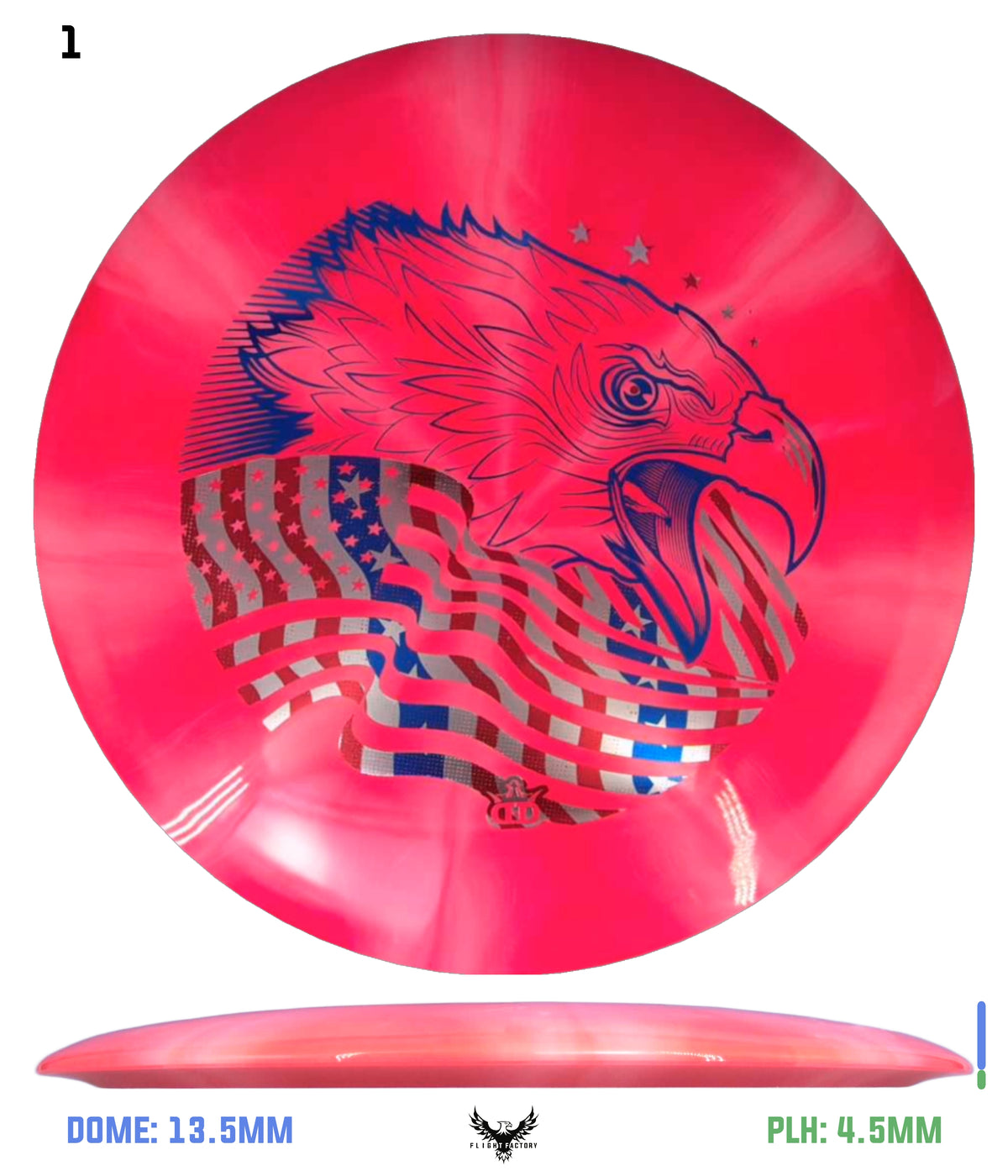 Dynamic Discs Triple Burst Fuzion Escape - Screaming Eagle