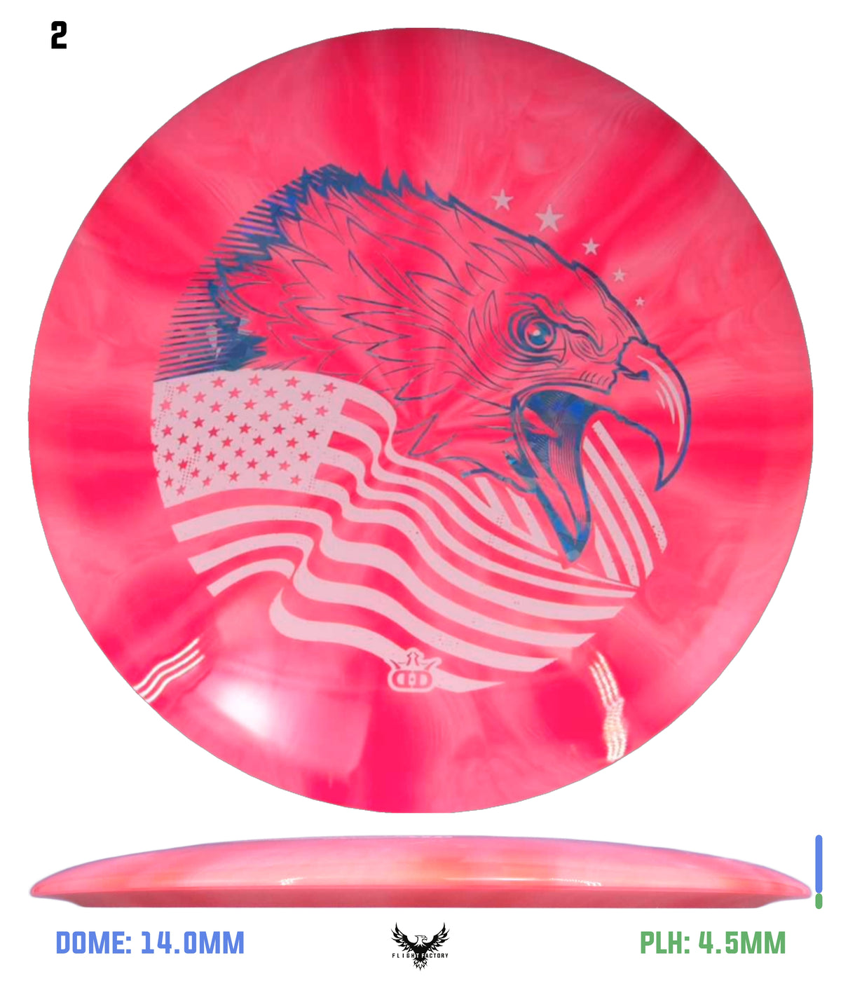 Dynamic Discs Triple Burst Fuzion Escape - Screaming Eagle