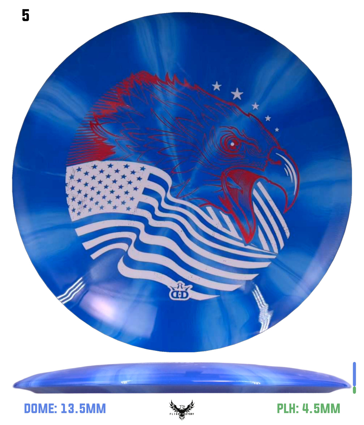 Dynamic Discs Triple Burst Fuzion Escape - Screaming Eagle