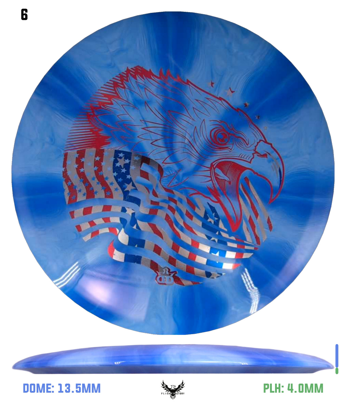 Dynamic Discs Triple Burst Fuzion Escape - Screaming Eagle
