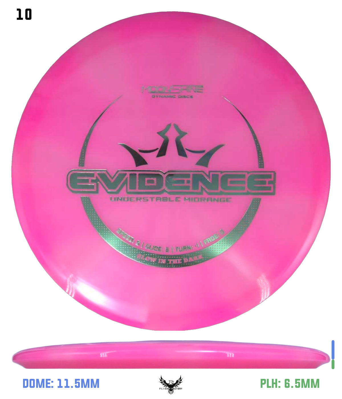 Dynamic Discs Lucid Burst Moonshine Evidence