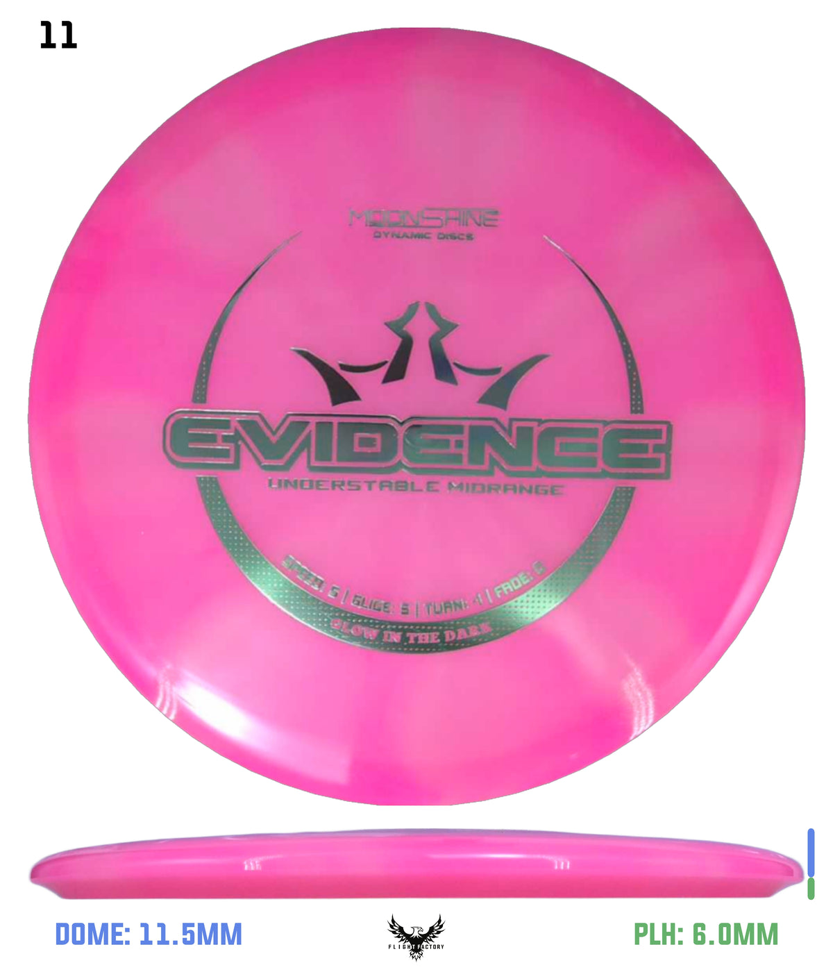 Dynamic Discs Lucid Burst Moonshine Evidence