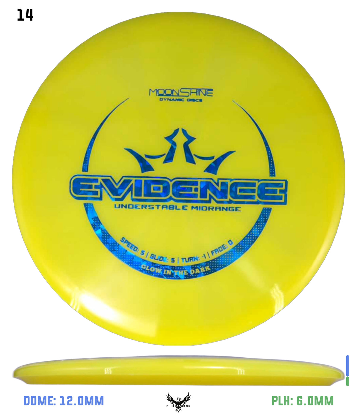 Dynamic Discs Lucid Burst Moonshine Evidence