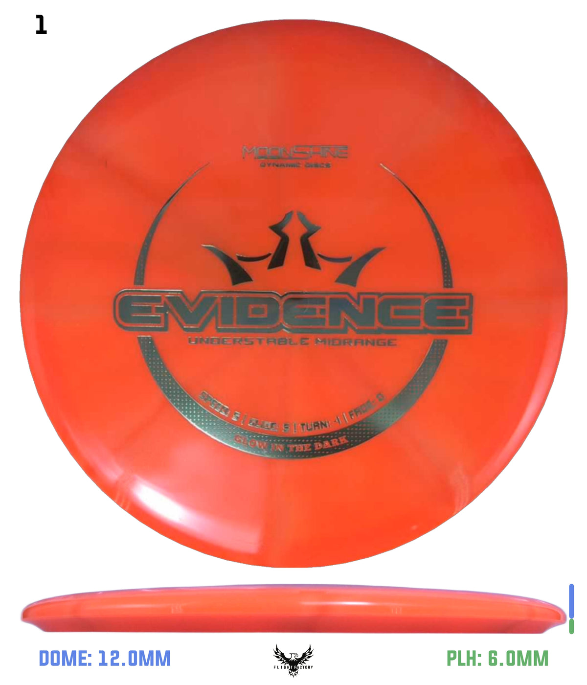 Dynamic Discs Lucid Burst Moonshine Evidence