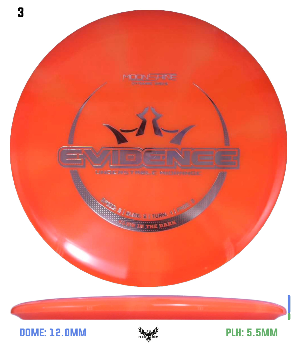 Dynamic Discs Lucid Burst Moonshine Evidence