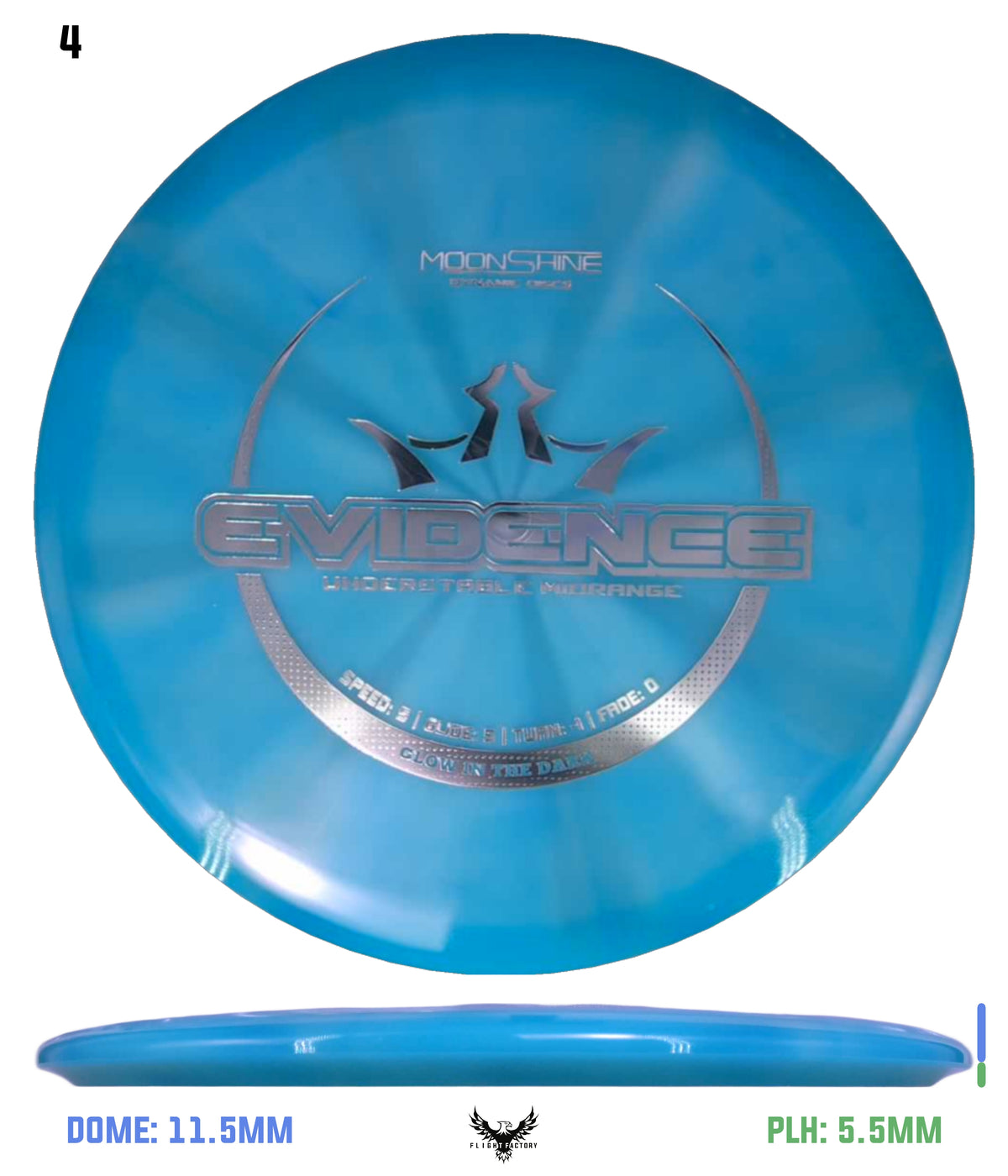 Dynamic Discs Lucid Burst Moonshine Evidence