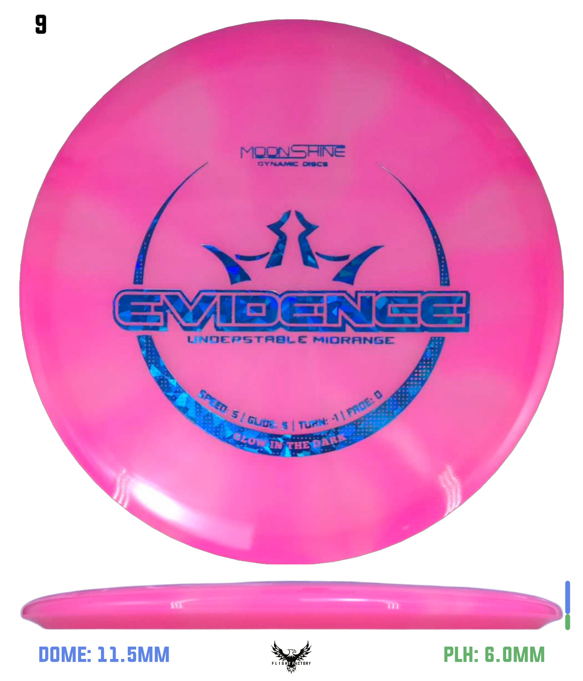 Dynamic Discs Lucid Burst Moonshine Evidence