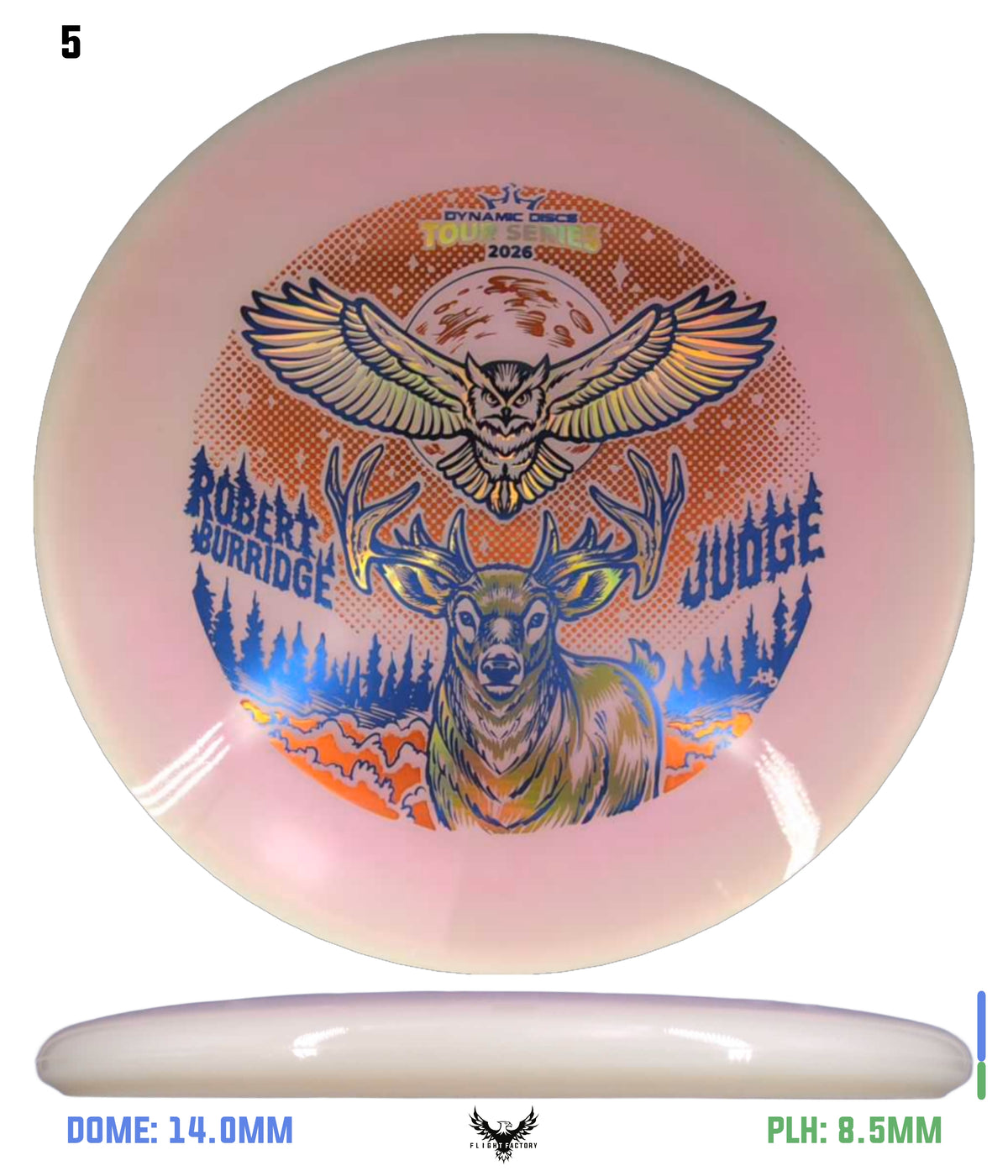 Dynamic Discs Lucid-X Moonshine Orbit Judge - Robert Burridge Team Series 2026