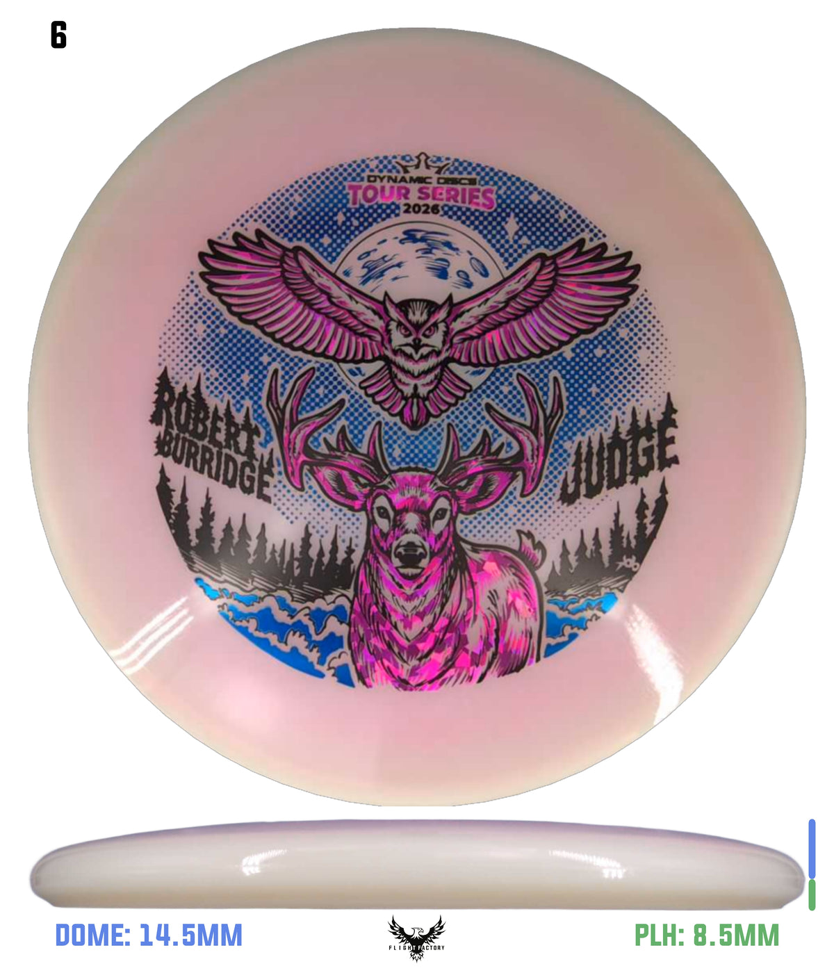 Dynamic Discs Lucid-X Moonshine Orbit Judge - Robert Burridge Team Series 2026