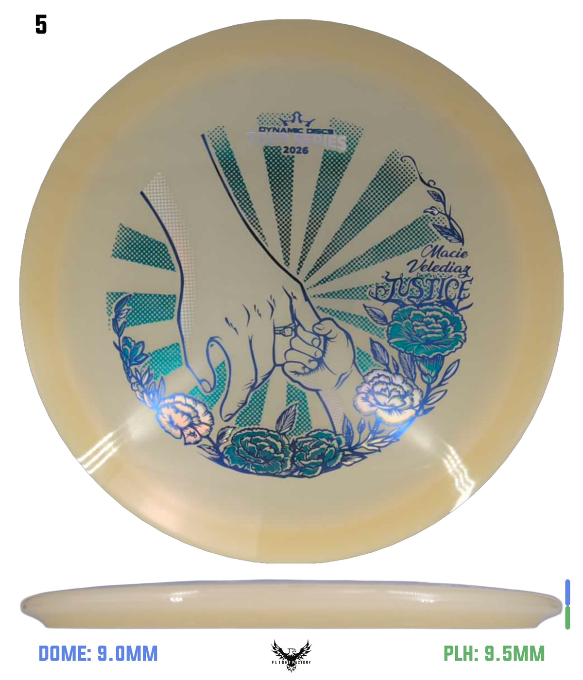 Dynamic Discs Lucid Ice Moonshine Justice - Macie Velediaz Team Series 2026