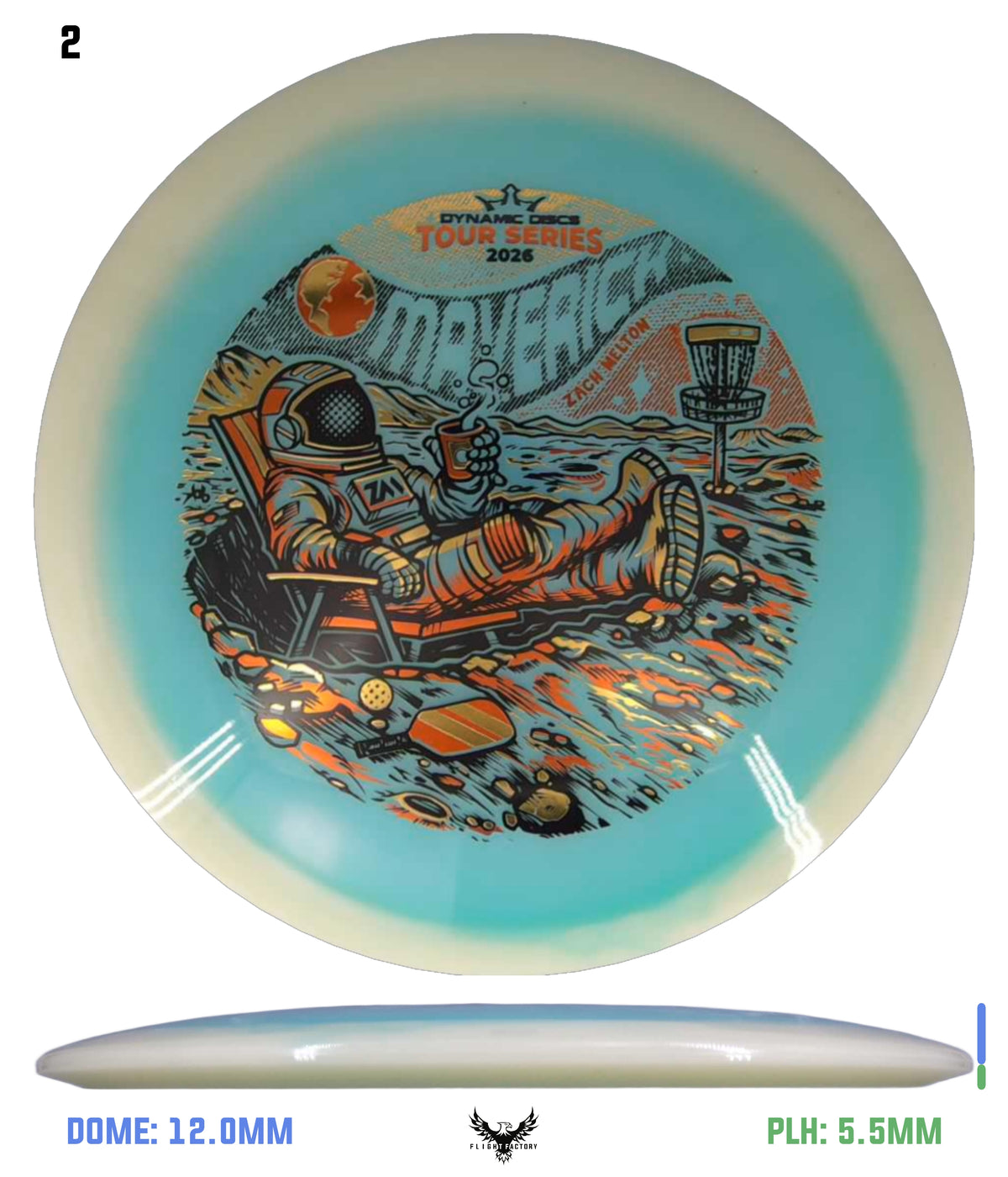 Dynamic Discs Lucid-X Moonshine Orbit Maverick - Zach Melton Team Series 2026