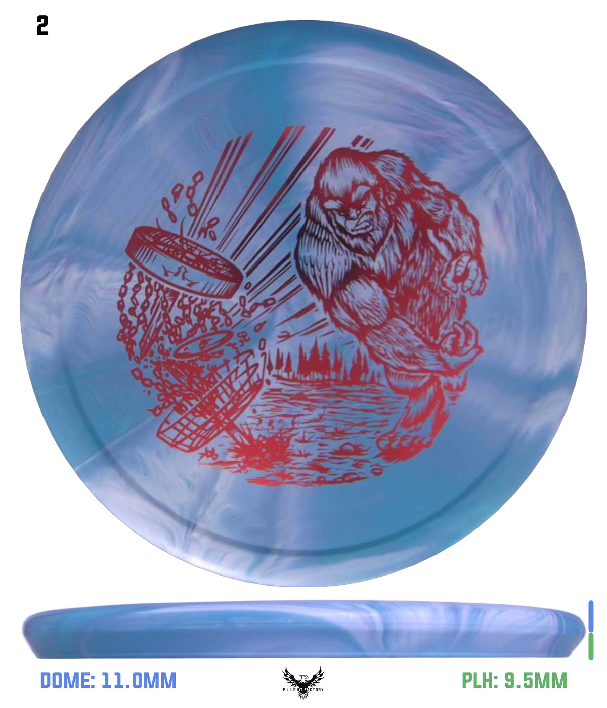 Dynamic Discs Classic Blend Burst Slammer - Slamsquatch