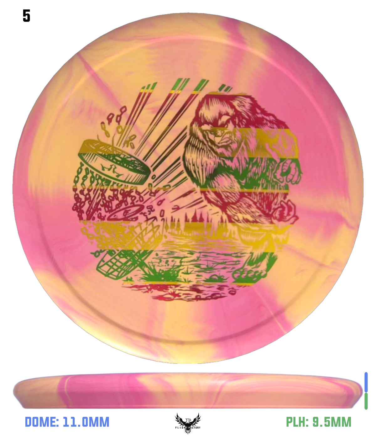 Dynamic Discs Classic Blend Burst Slammer - Slamsquatch