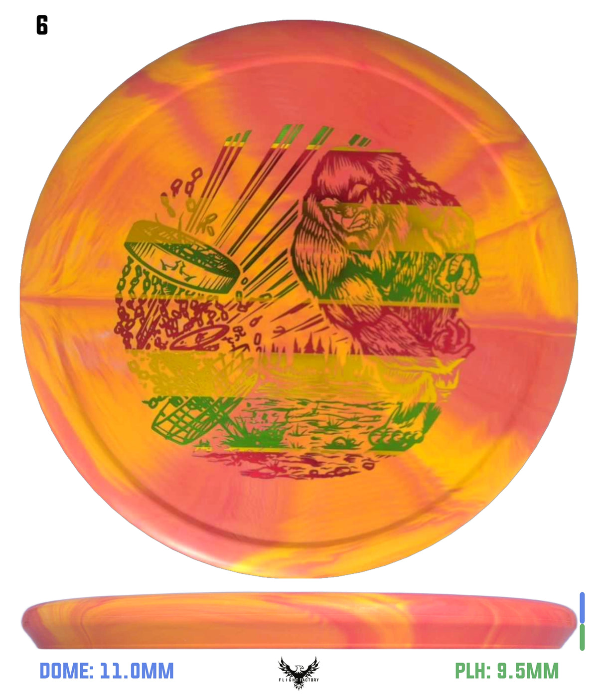 Dynamic Discs Classic Blend Burst Slammer - Slamsquatch