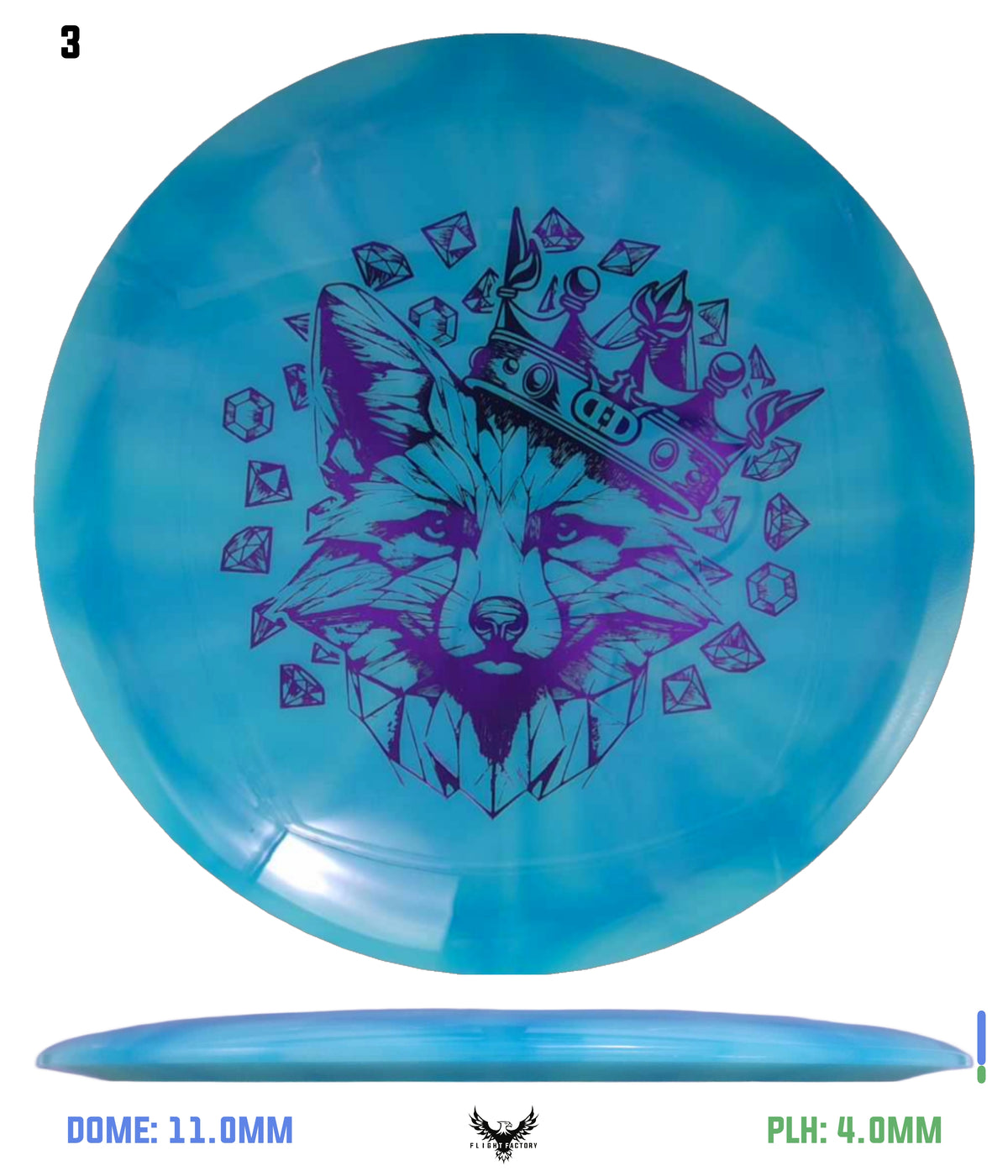 Dynamic Discs Lucid Burst Treason - Cheeky Fox