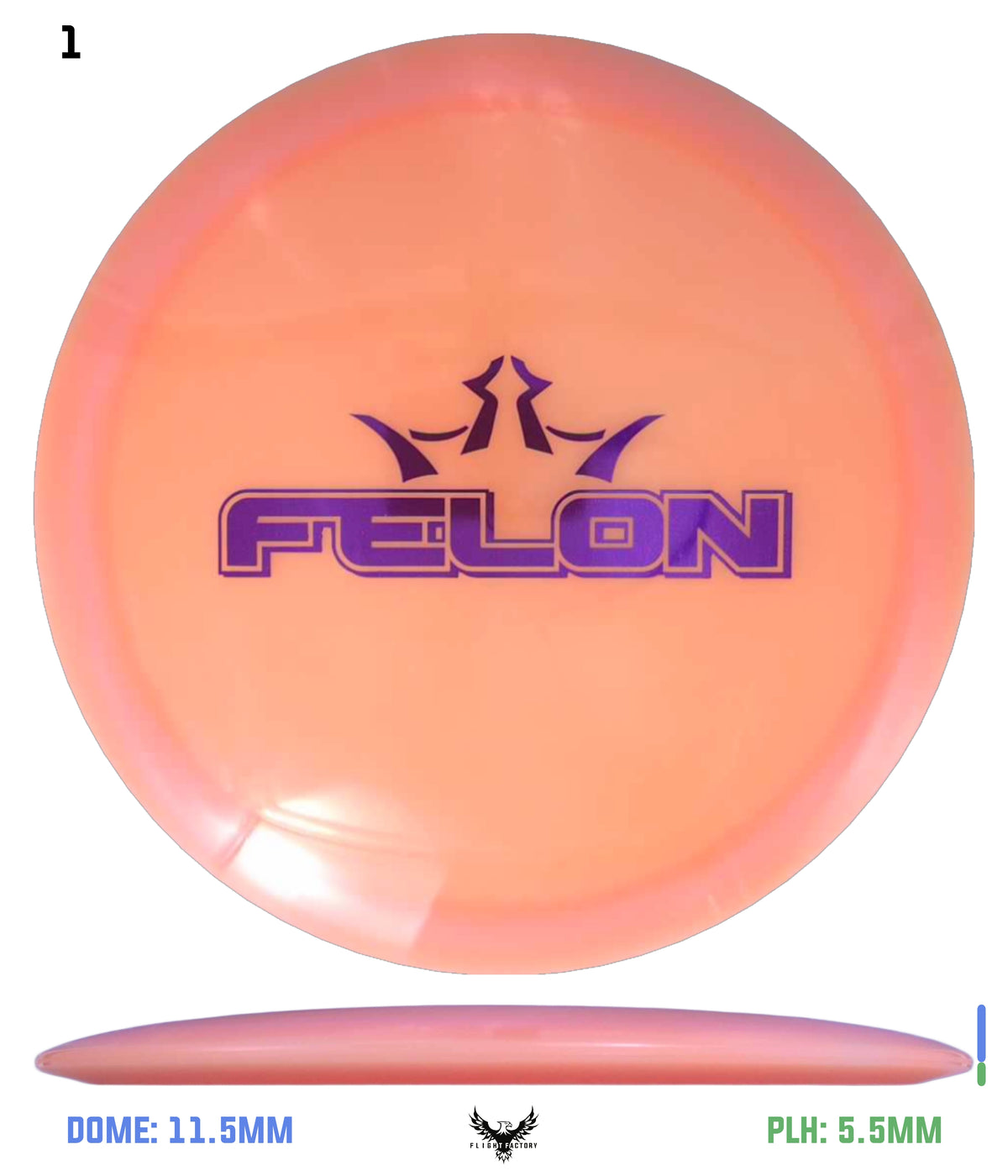 Dynamic Discs Lucid Moonshine Orbit Vandal - April Fool's Felon