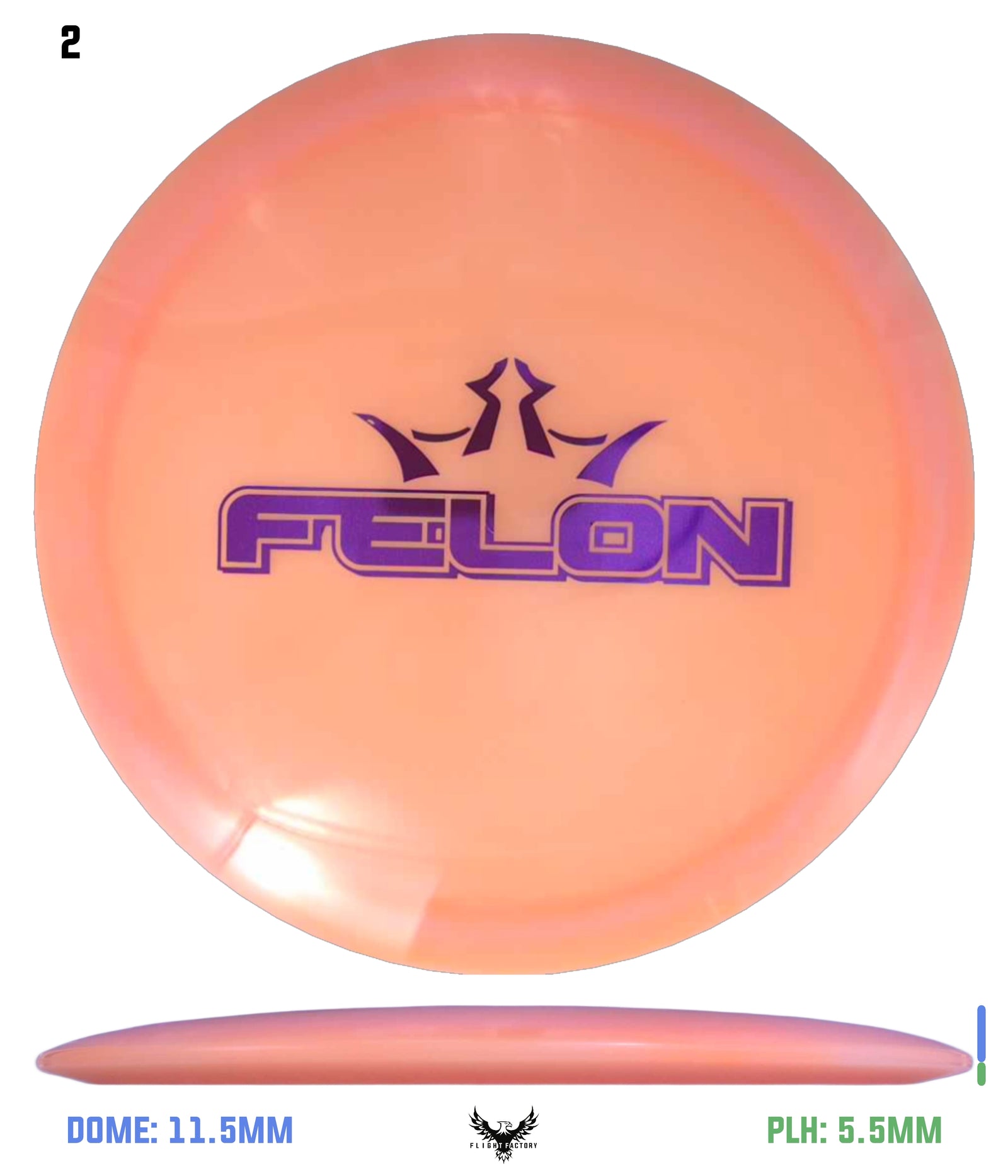 Dynamic Discs Lucid Moonshine Orbit Vandal - April Fool's Felon