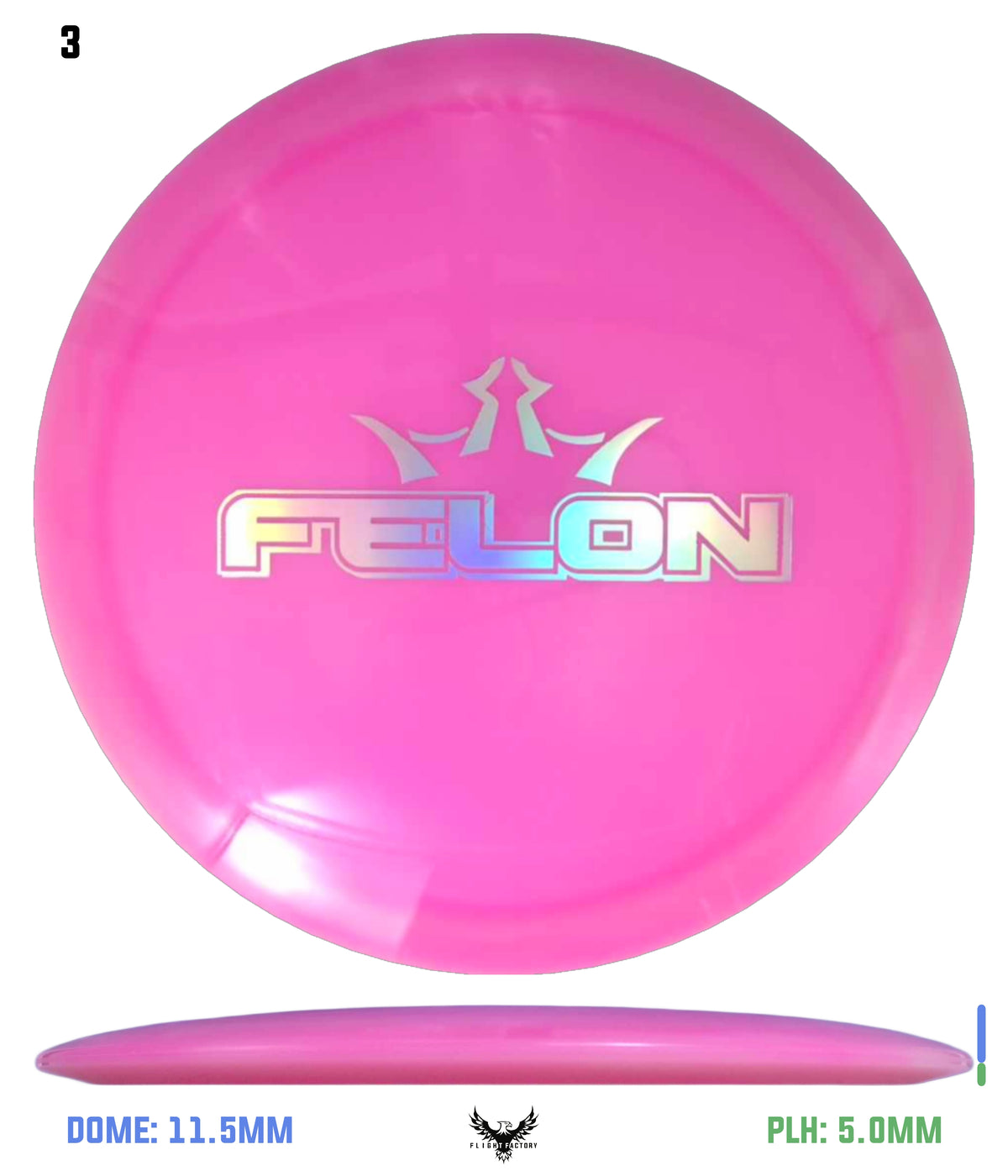 Dynamic Discs Lucid Moonshine Orbit Vandal - April Fool's Felon