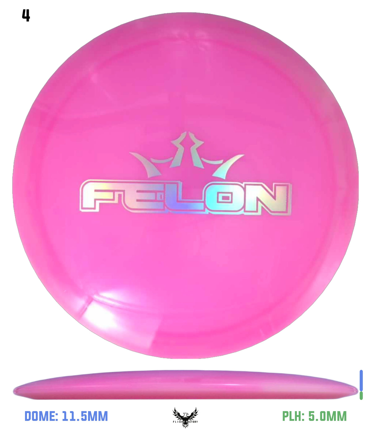 Dynamic Discs Lucid Moonshine Orbit Vandal - April Fool's Felon
