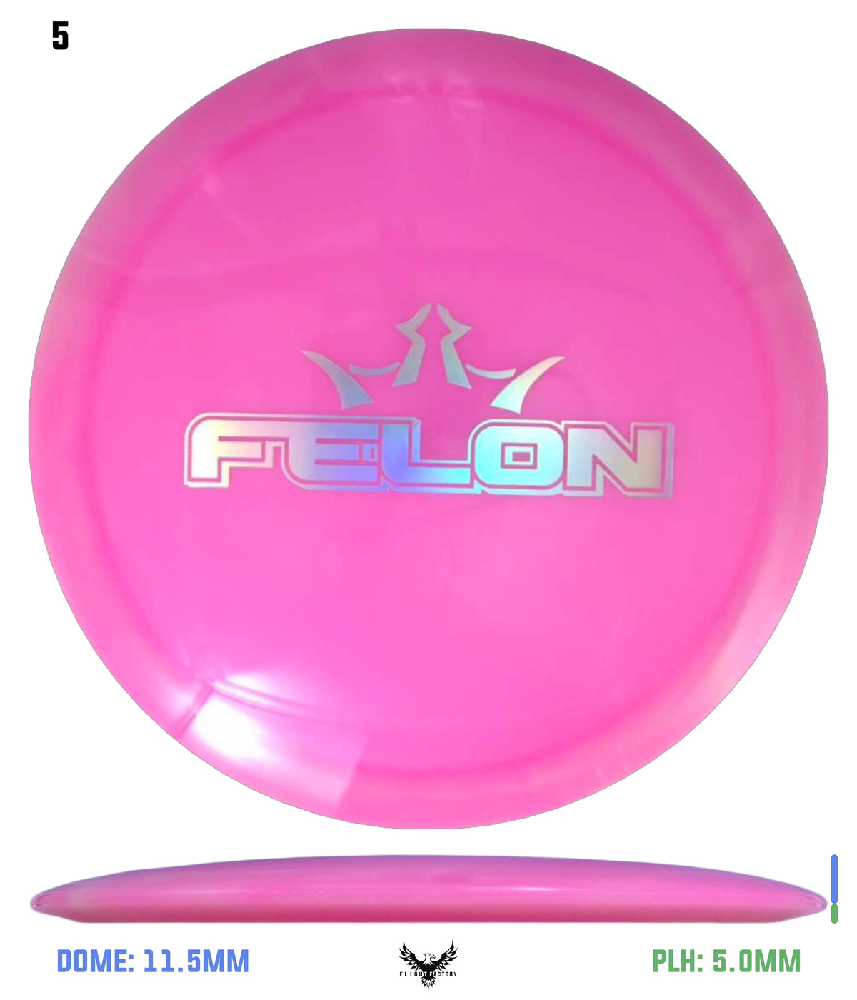 Dynamic Discs Lucid Moonshine Orbit Vandal - April Fool's Felon