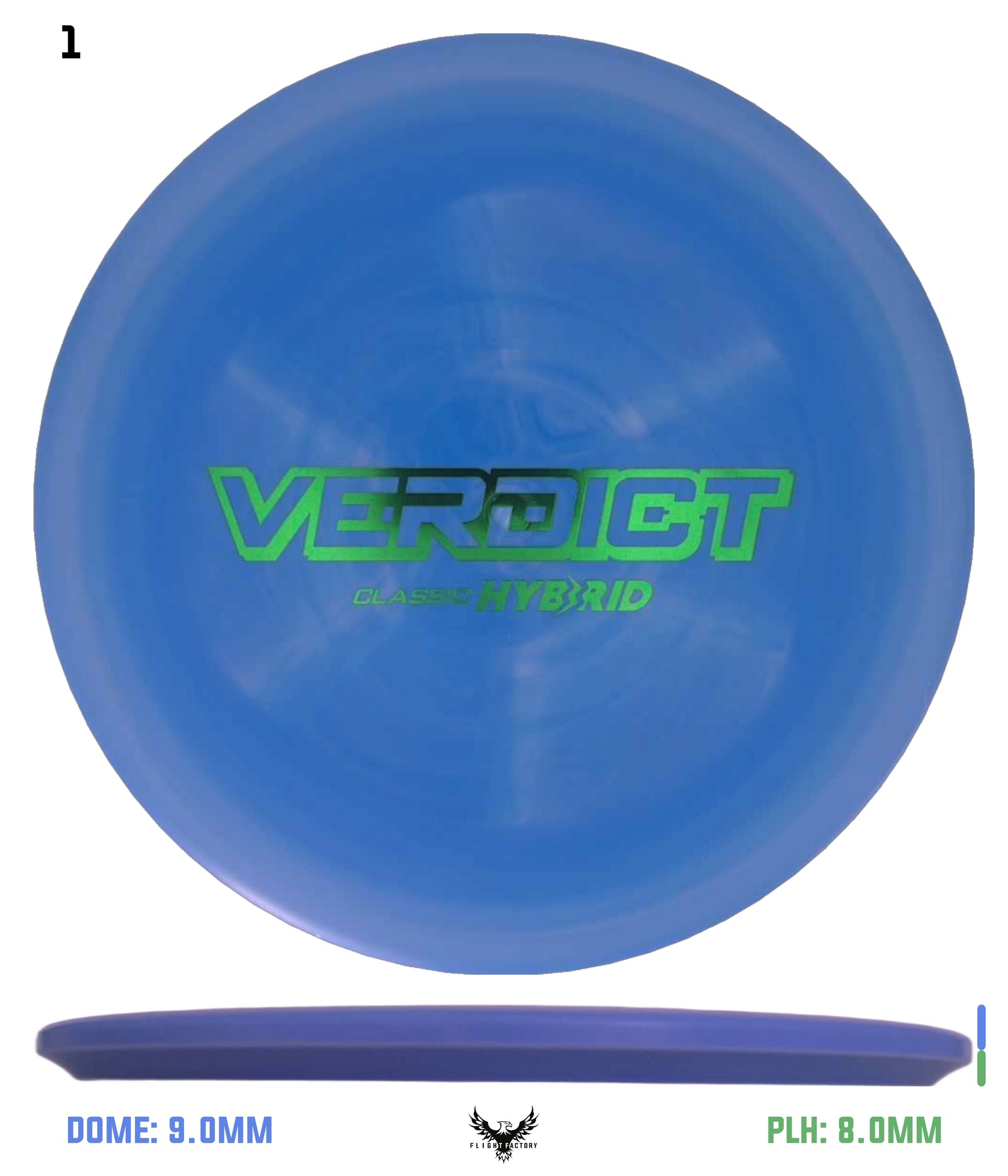 Dynamic Discs Classic Hyrbid Verdict - Bar Stamp