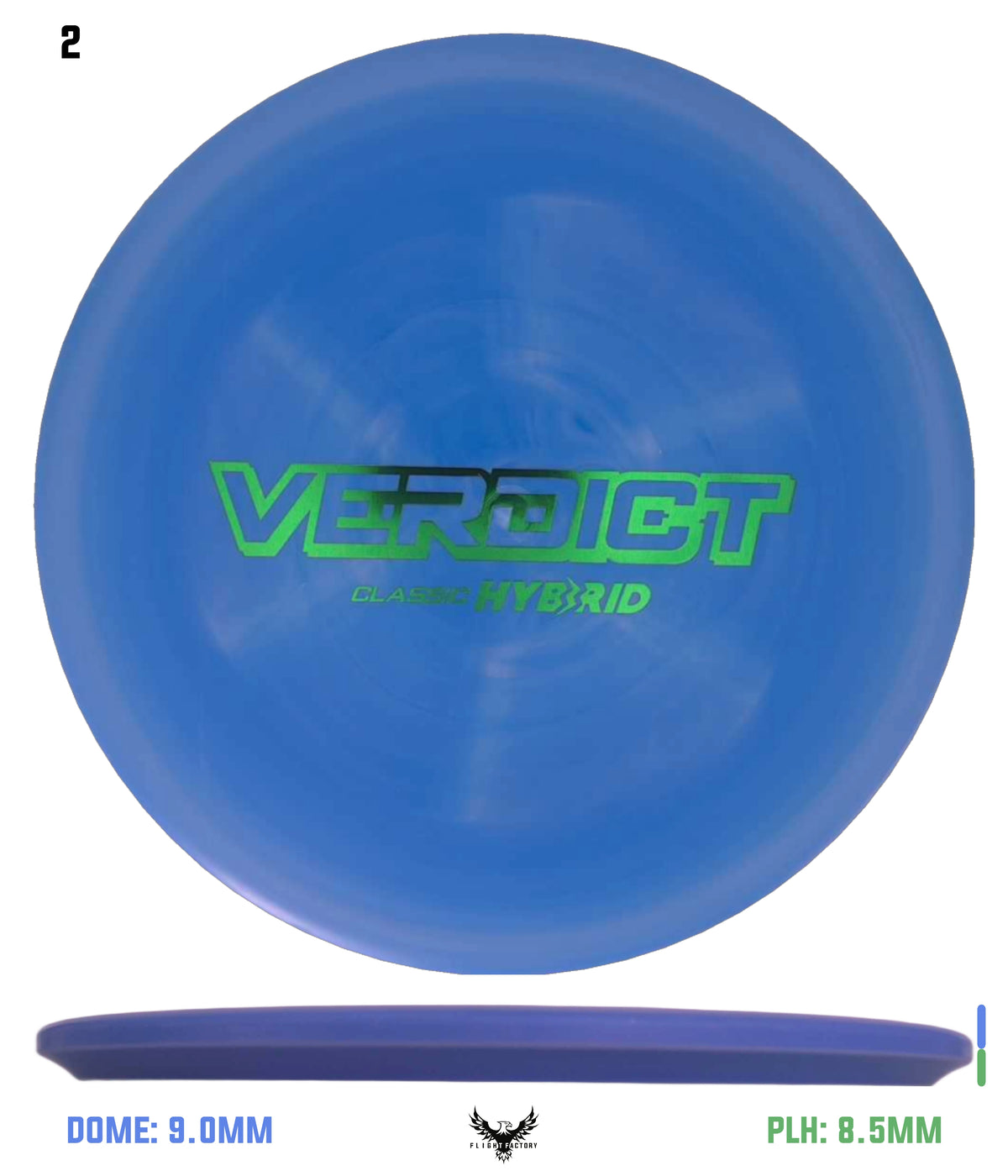 Dynamic Discs Classic Hyrbid Verdict - Bar Stamp