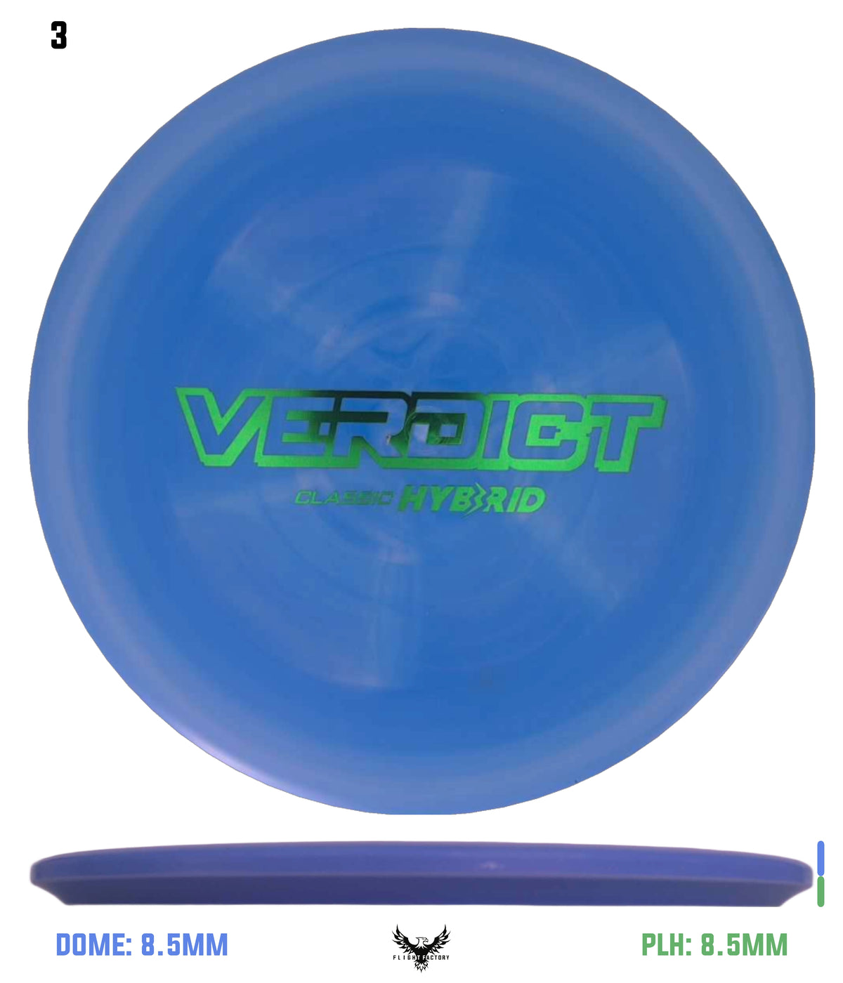 Dynamic Discs Classic Hyrbid Verdict - Bar Stamp