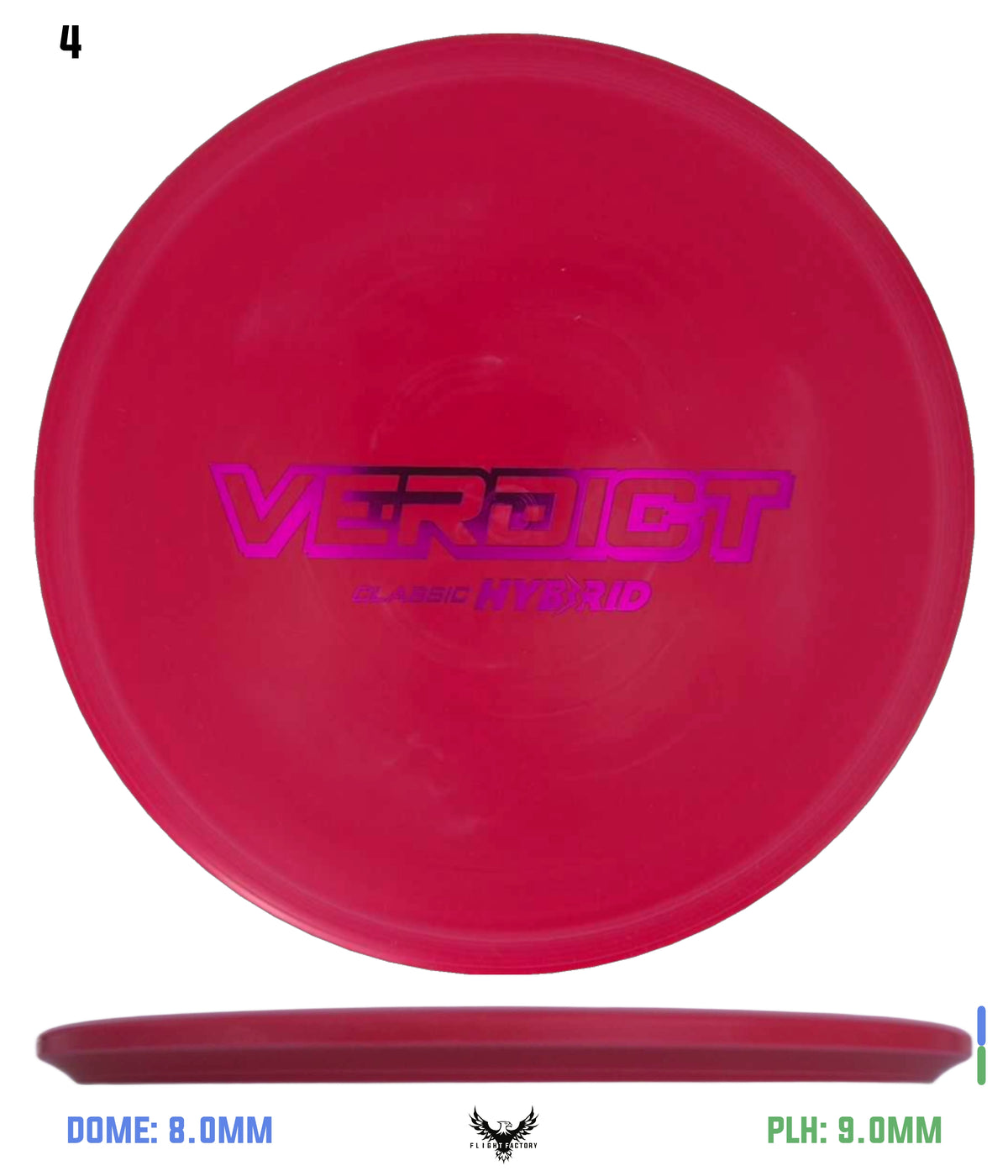 Dynamic Discs Classic Hyrbid Verdict - Bar Stamp
