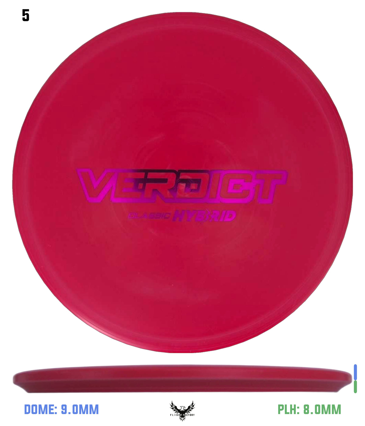 Dynamic Discs Classic Hyrbid Verdict - Bar Stamp