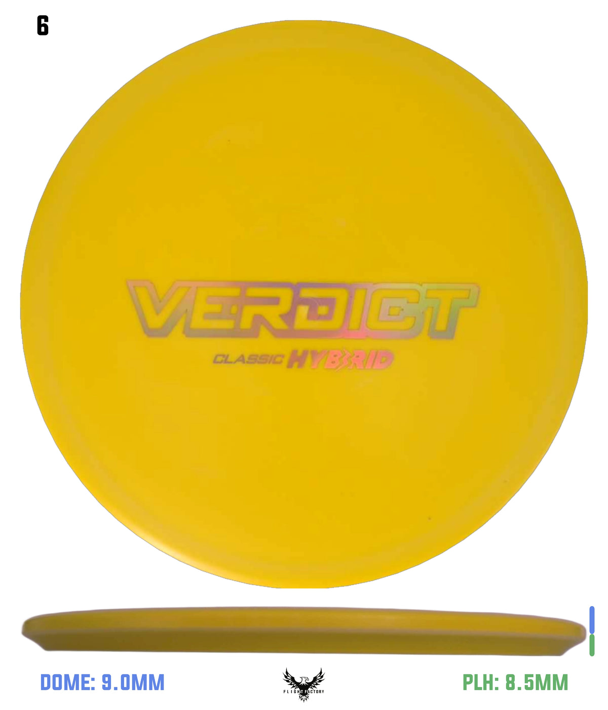 Dynamic Discs Classic Hyrbid Verdict - Bar Stamp