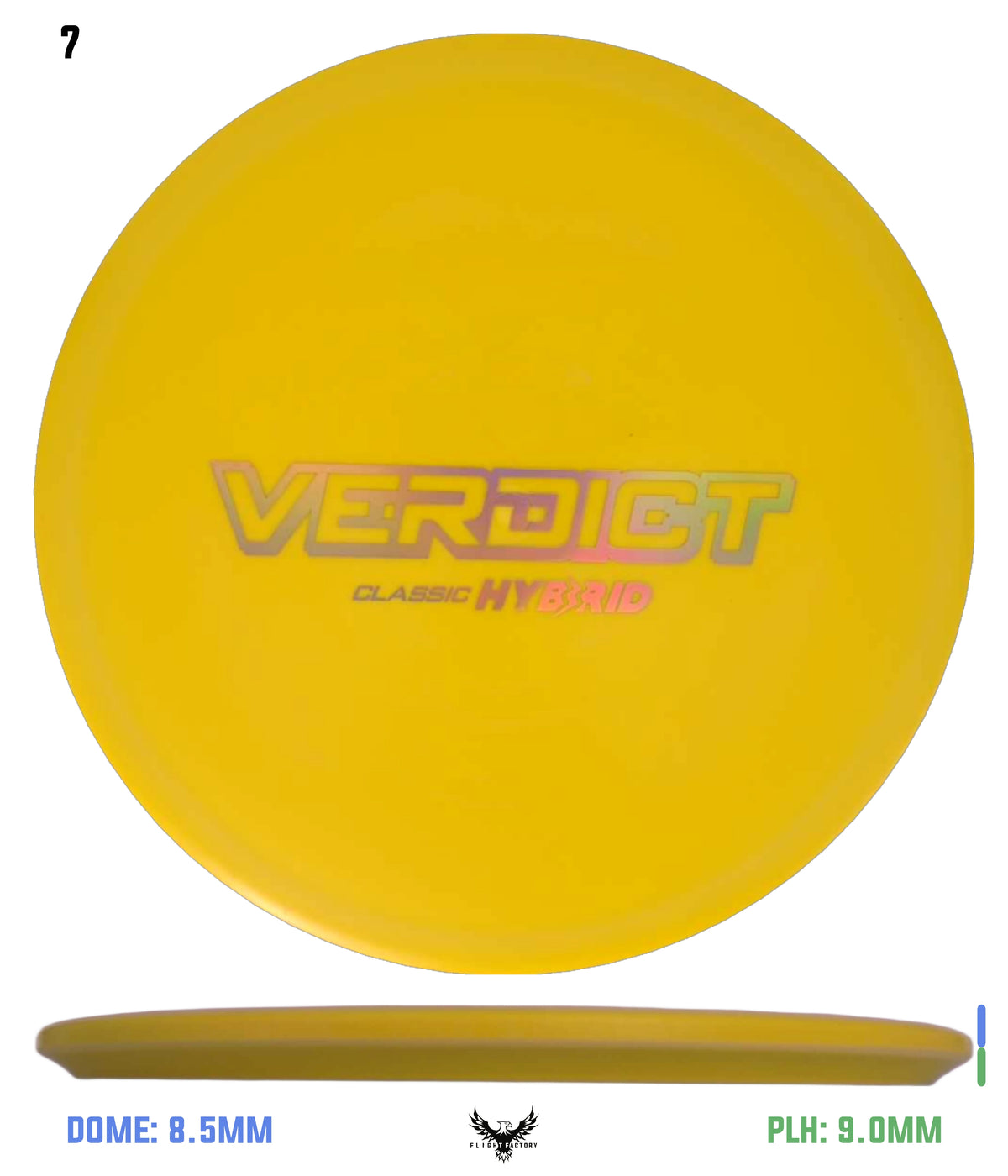 Dynamic Discs Classic Hyrbid Verdict - Bar Stamp