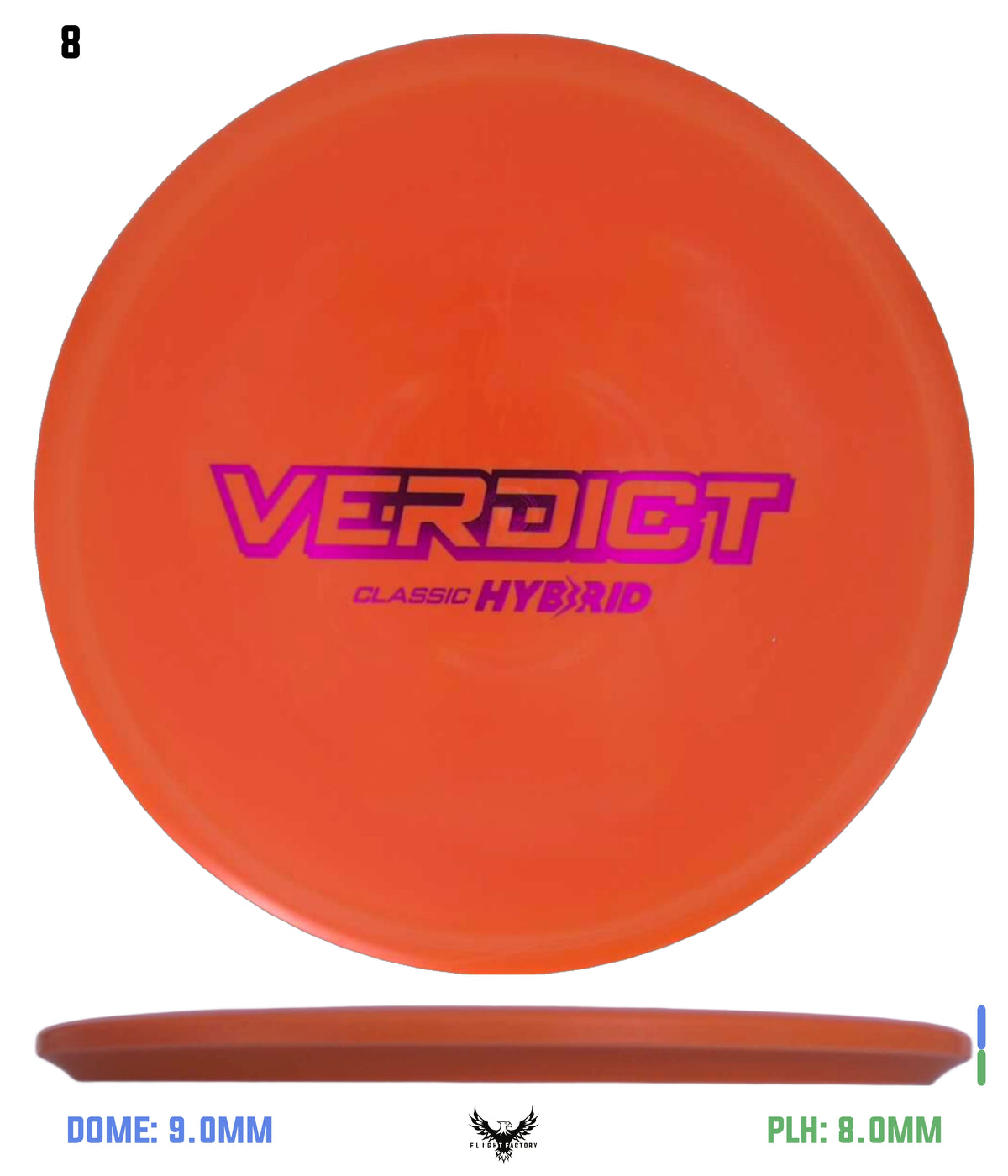 Dynamic Discs Classic Hyrbid Verdict - Bar Stamp